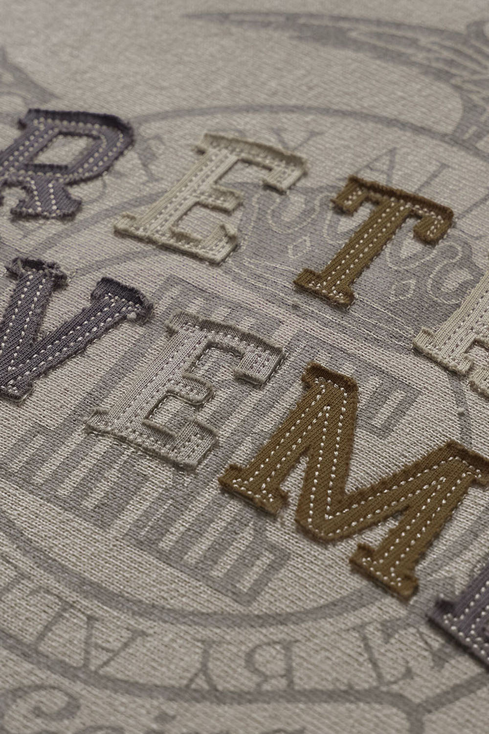 Retro Cross-Weave Patch Embroidery Hoodie: Casual Fleece Sweatshirt