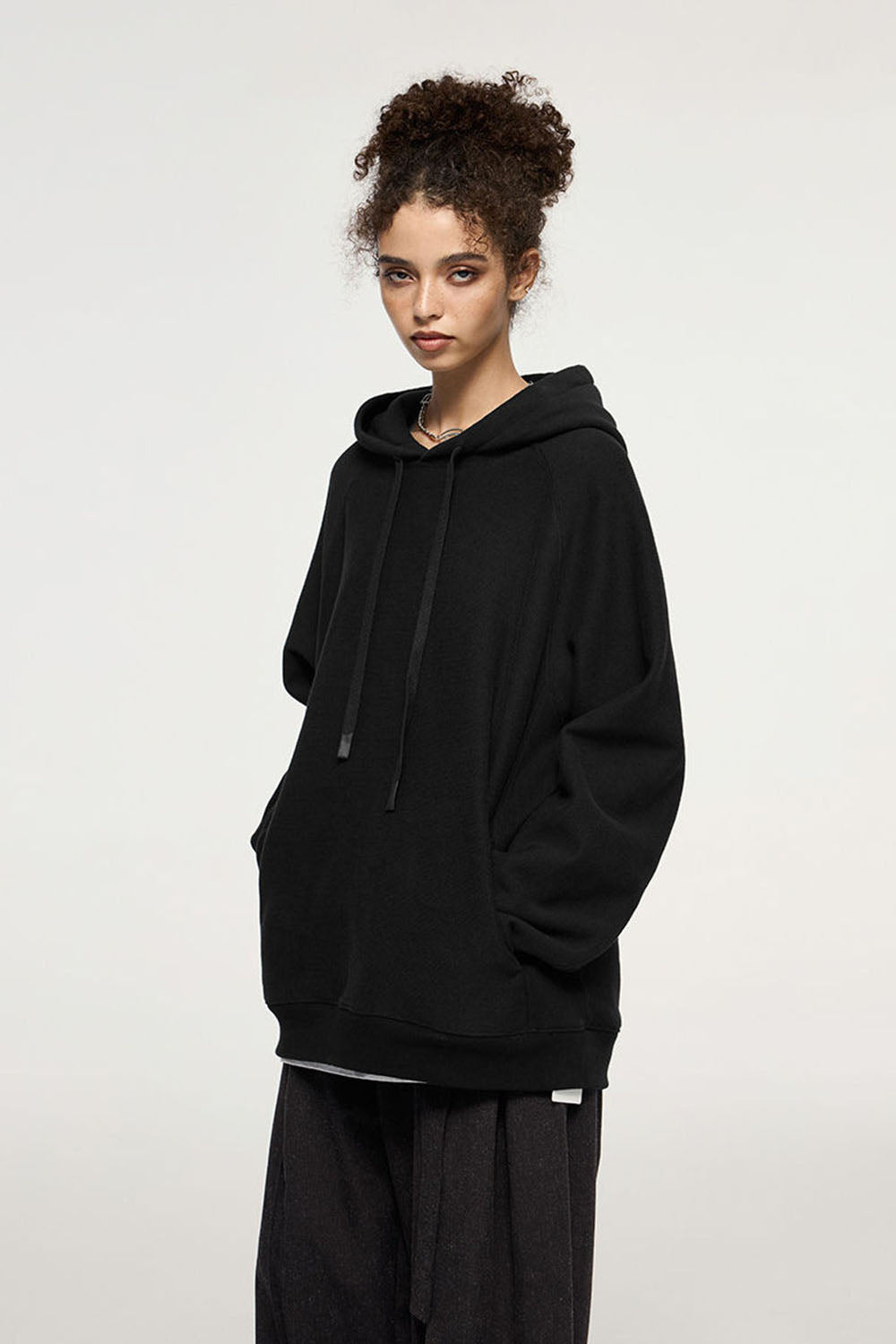 Vintage Cross-Weave Hooded Athletic Sweatshirt: Retro Fleece Hoodie