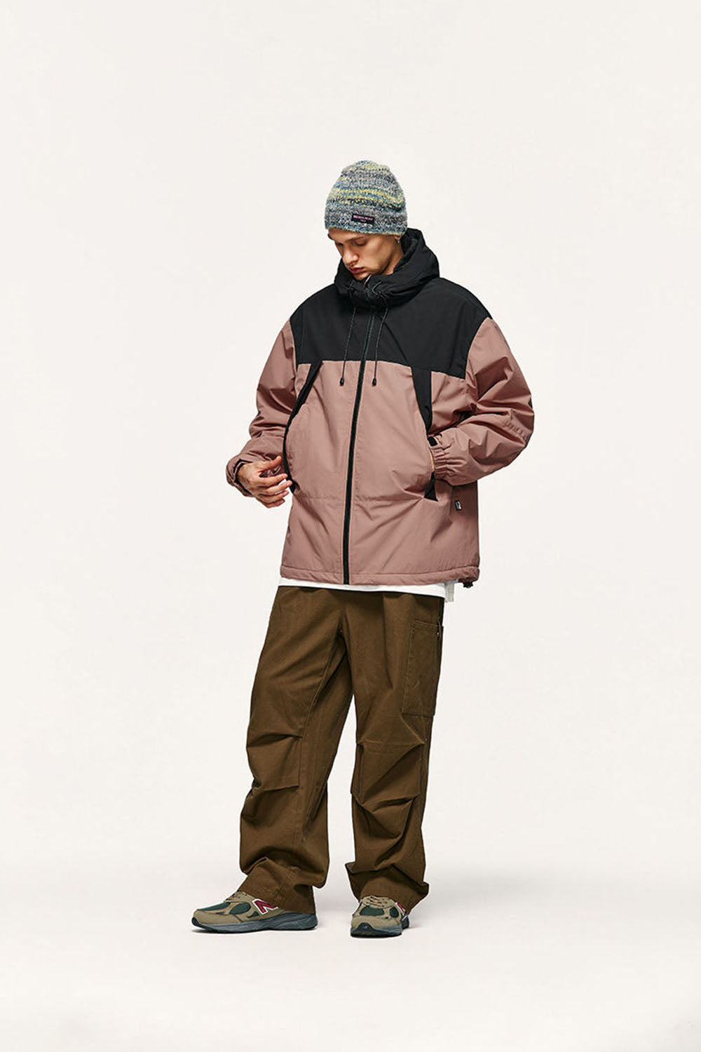 Warm Fleece-Lined Outdoor Windproof Jacket with Zipper