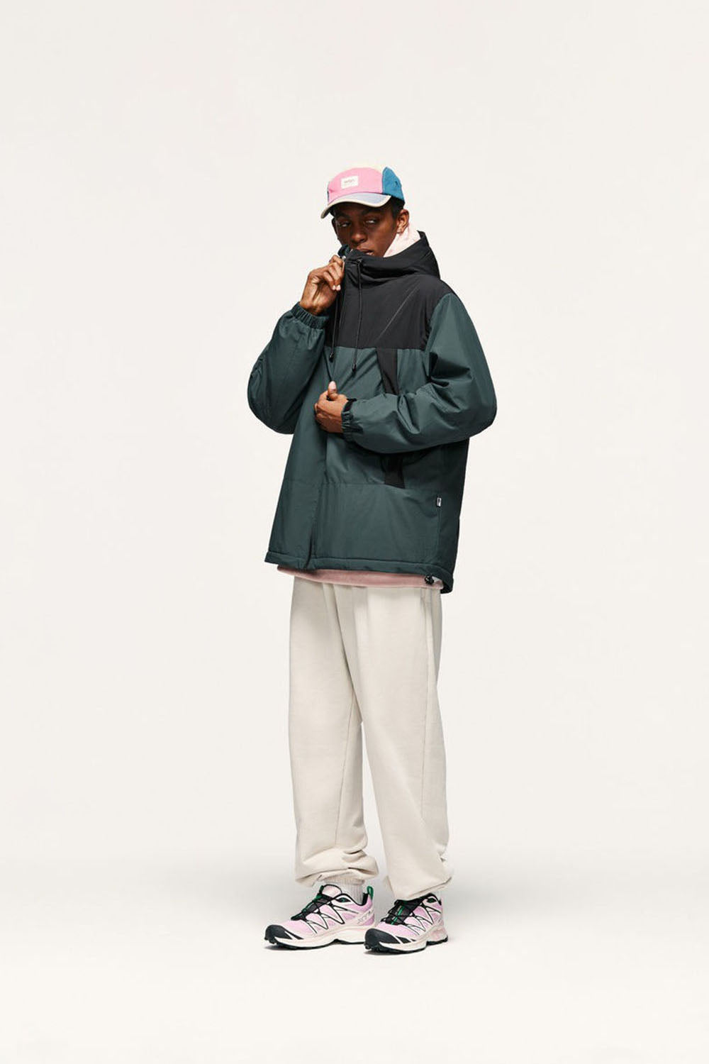 Warm Fleece-Lined Outdoor Windproof Jacket with Zipper