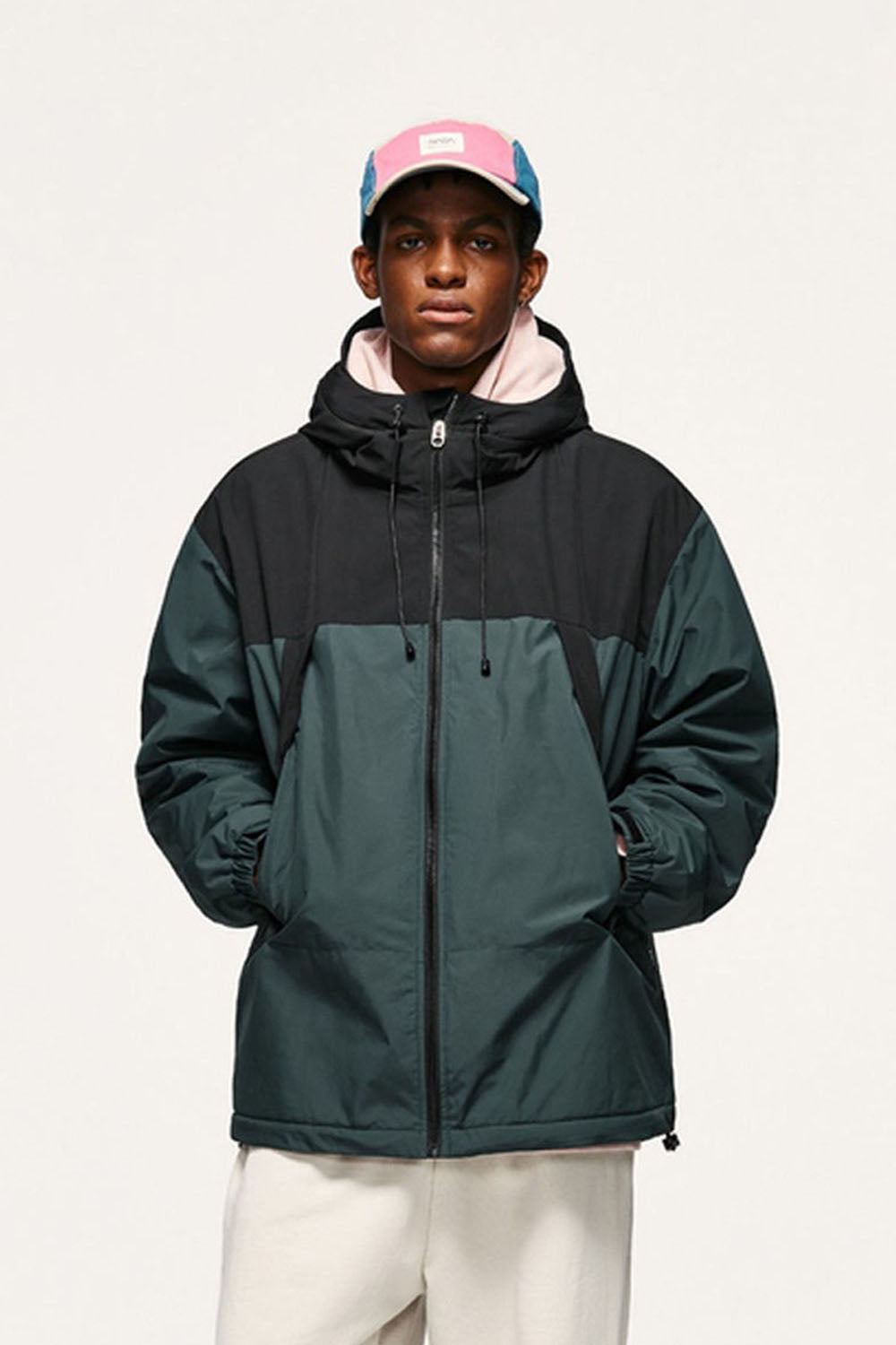 Warm Fleece-Lined Outdoor Windproof Jacket with Zipper