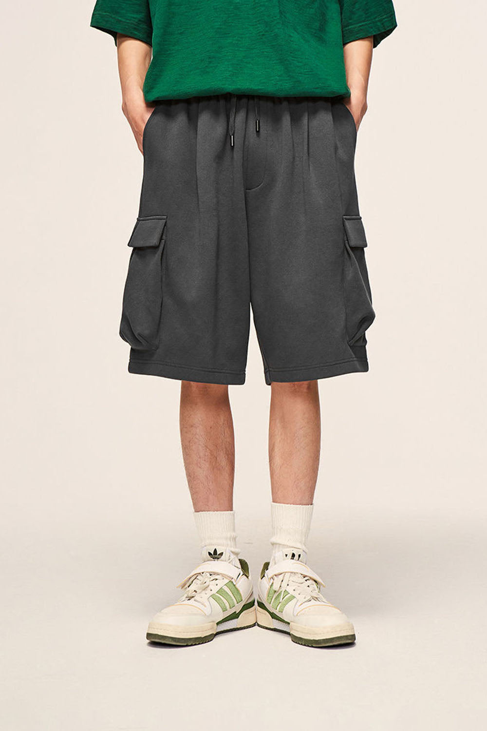 Utility Pocket Loose Casual Five-Point Shorts