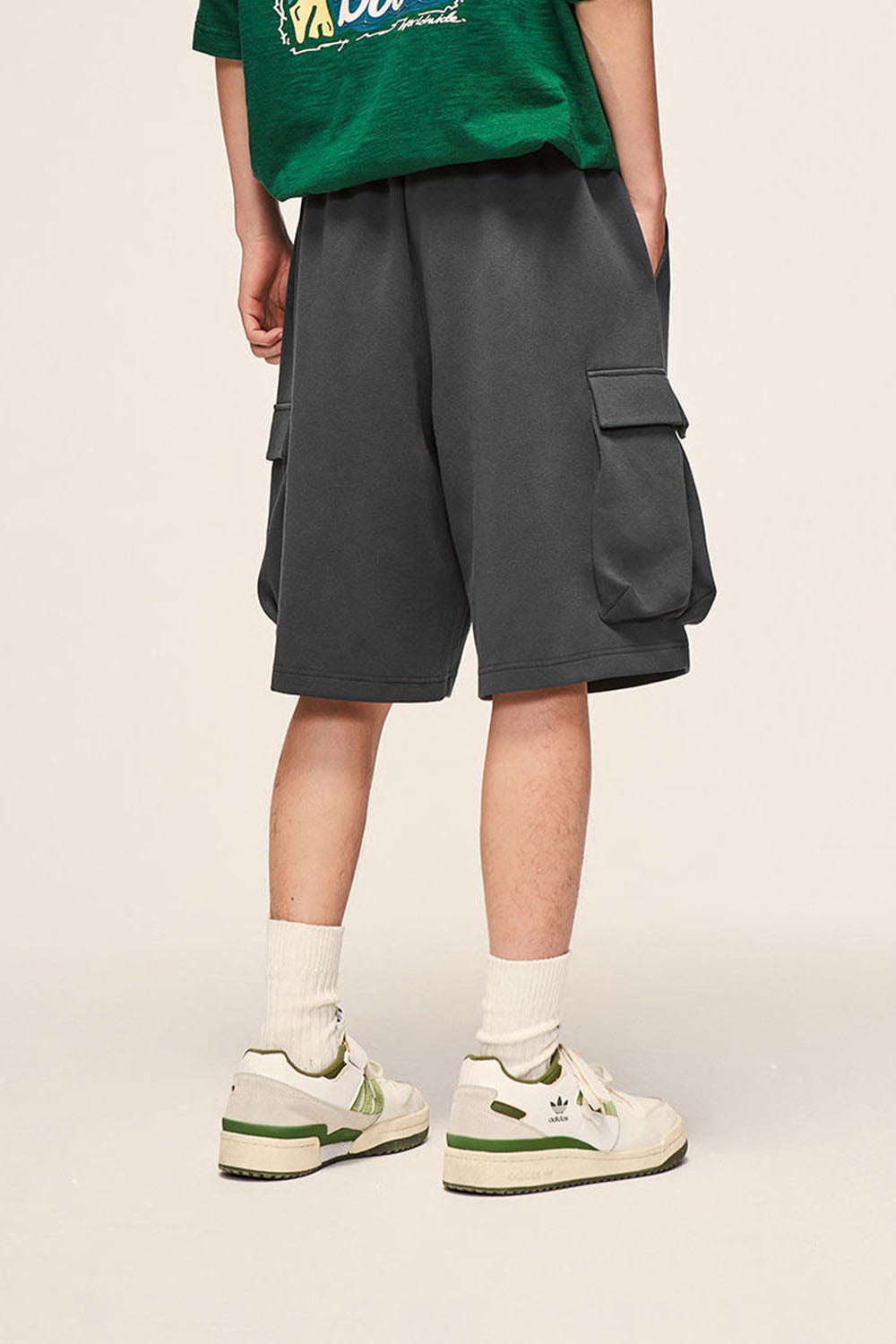 Utility Pocket Loose Casual Five-Point Shorts