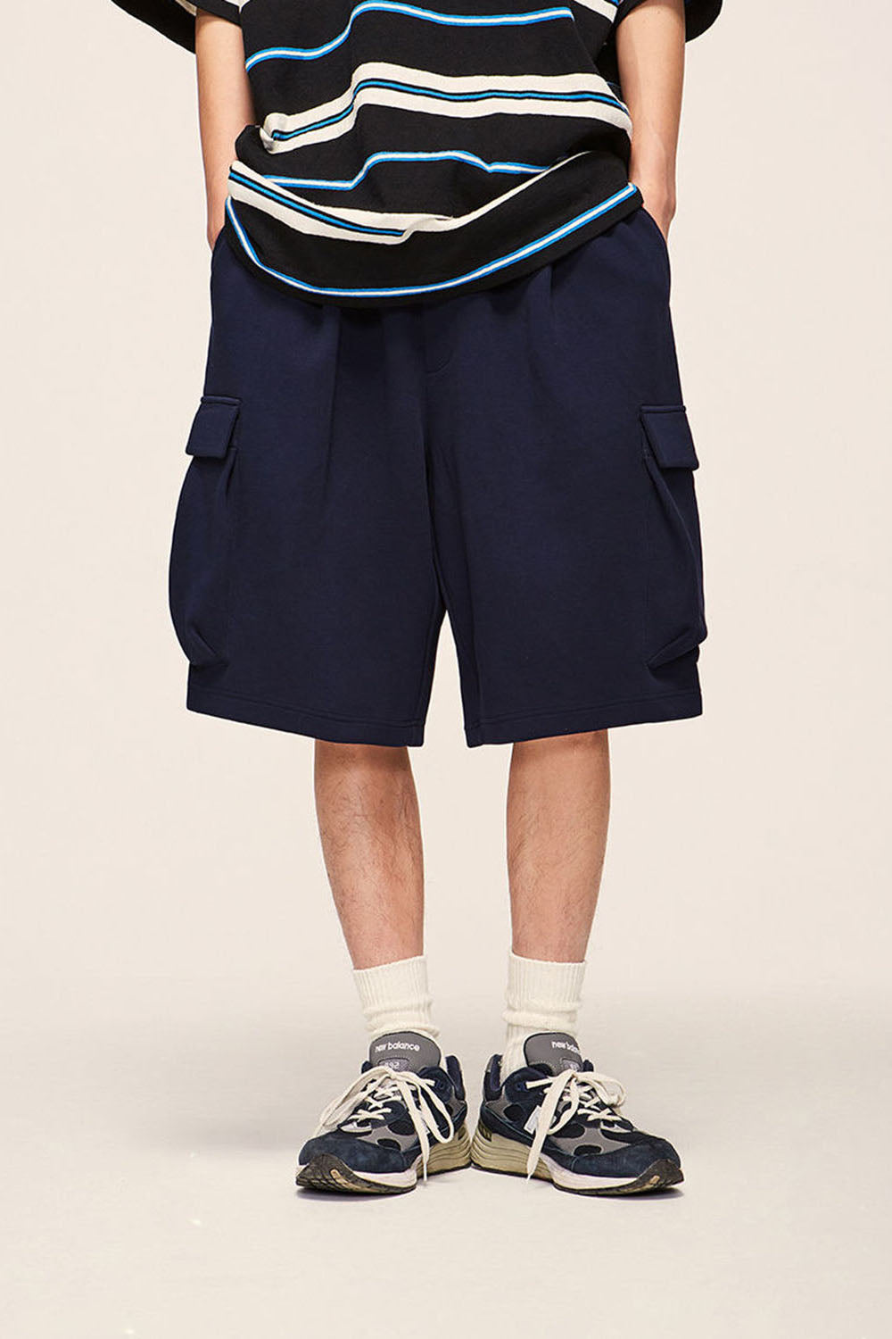 Utility Pocket Loose Casual Five-Point Shorts