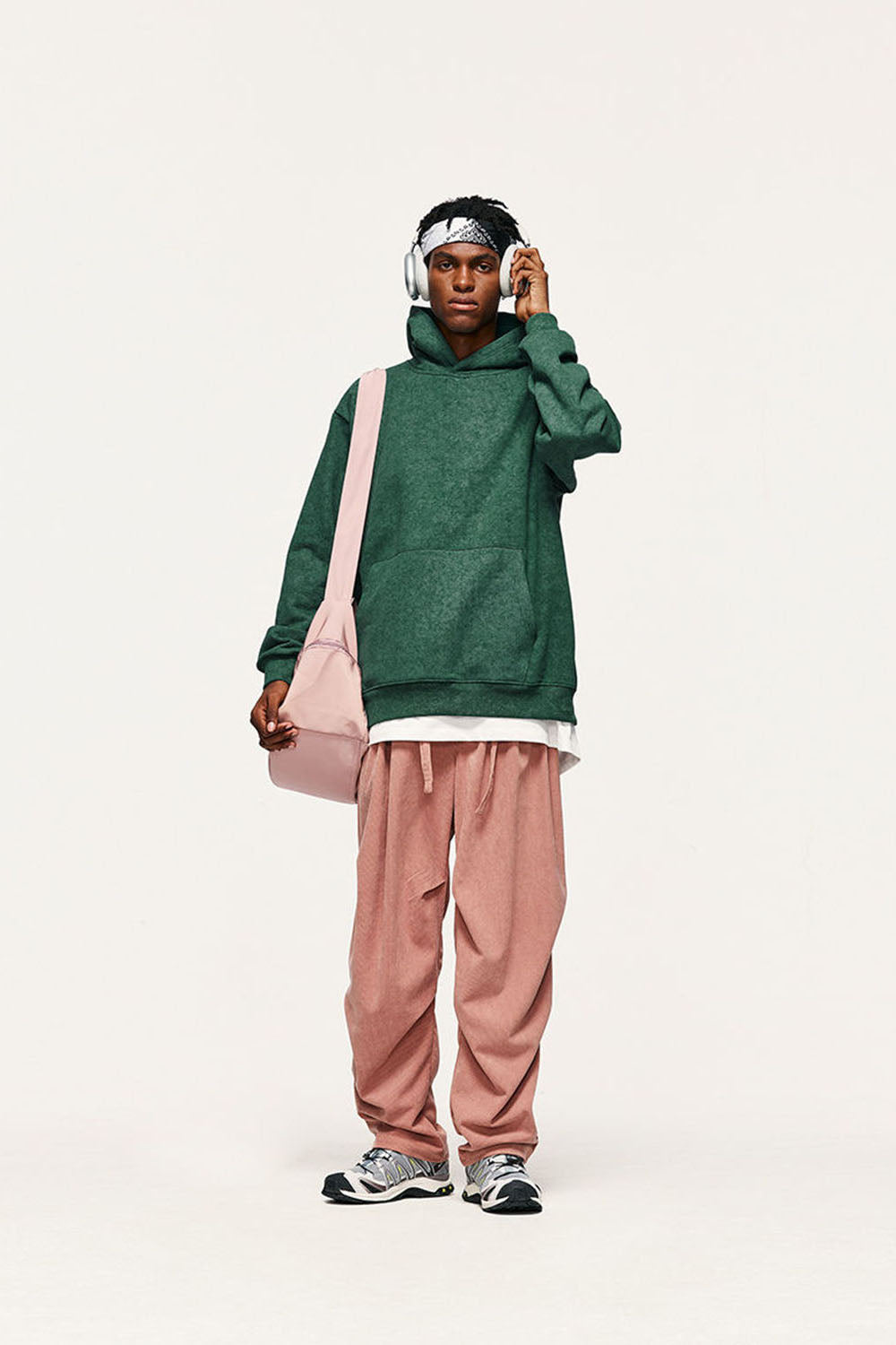 Wasteland Batik Dye Hoodie: Street Style Loose Fit Hooded Sweatshirt