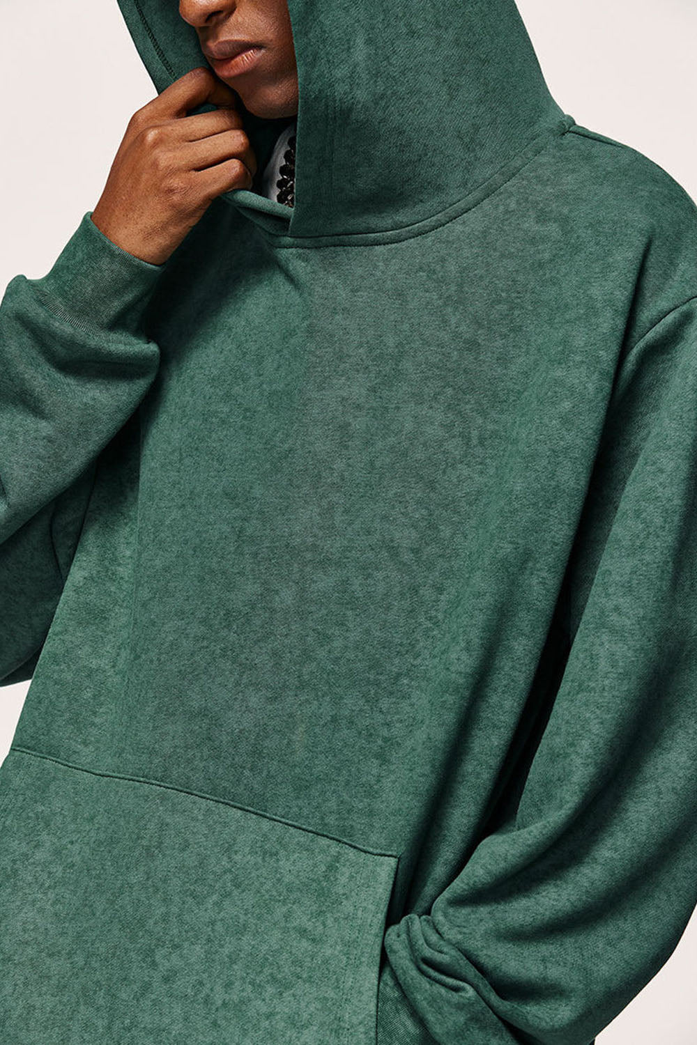 Wasteland Batik Dye Hoodie: Street Style Loose Fit Hooded Sweatshirt