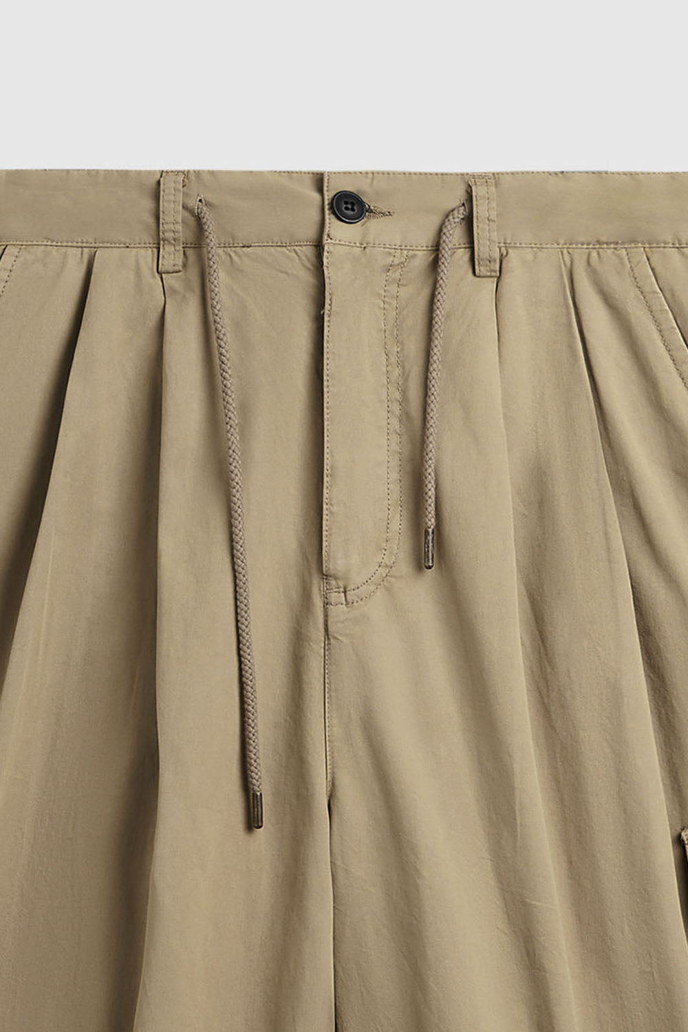 Garment-Washed Wide-Leg Cargo Shorts: Multi-Pocket Utility Half-Pants