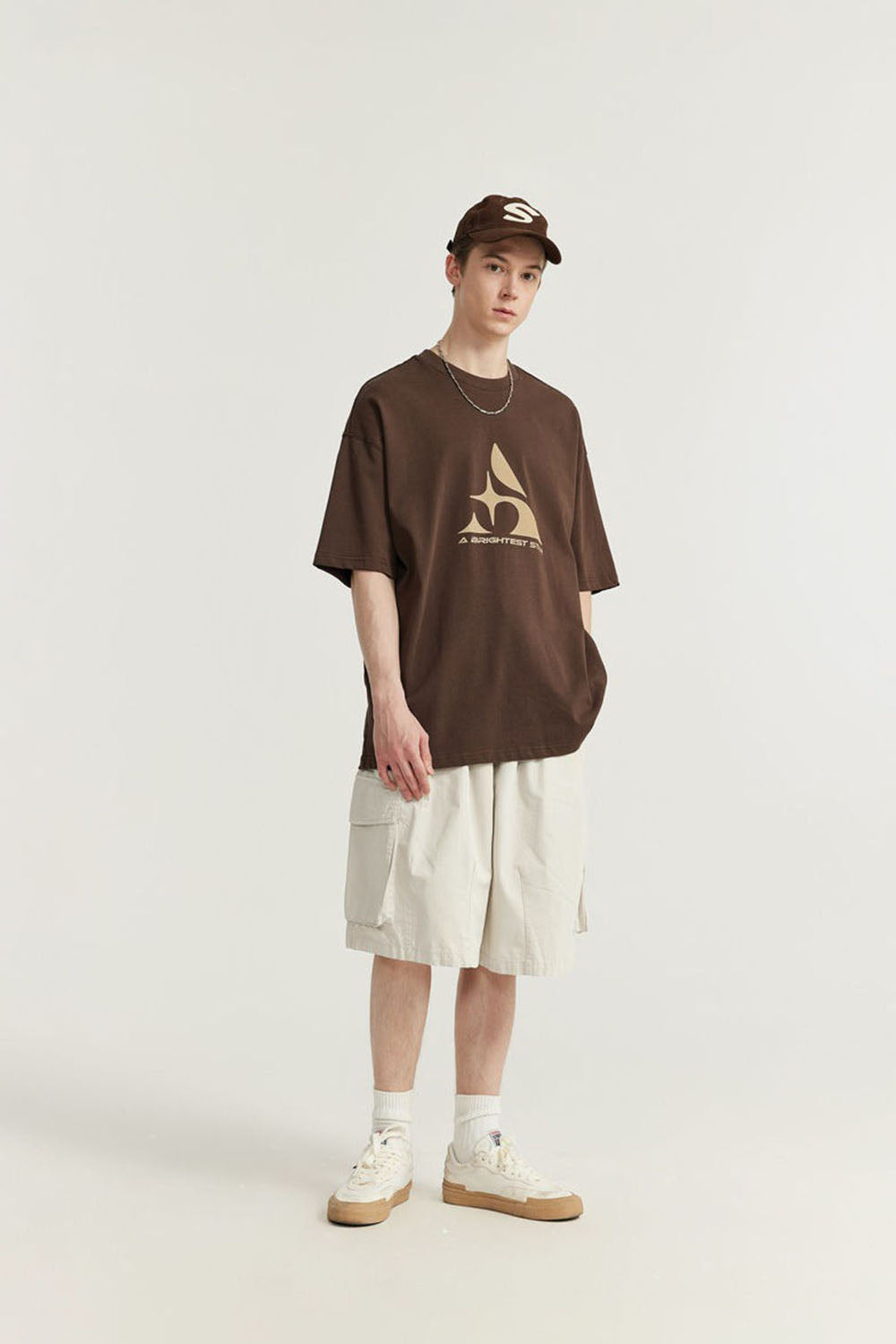 Garment-Washed Wide-Leg Cargo Shorts: Multi-Pocket Utility Half-Pants