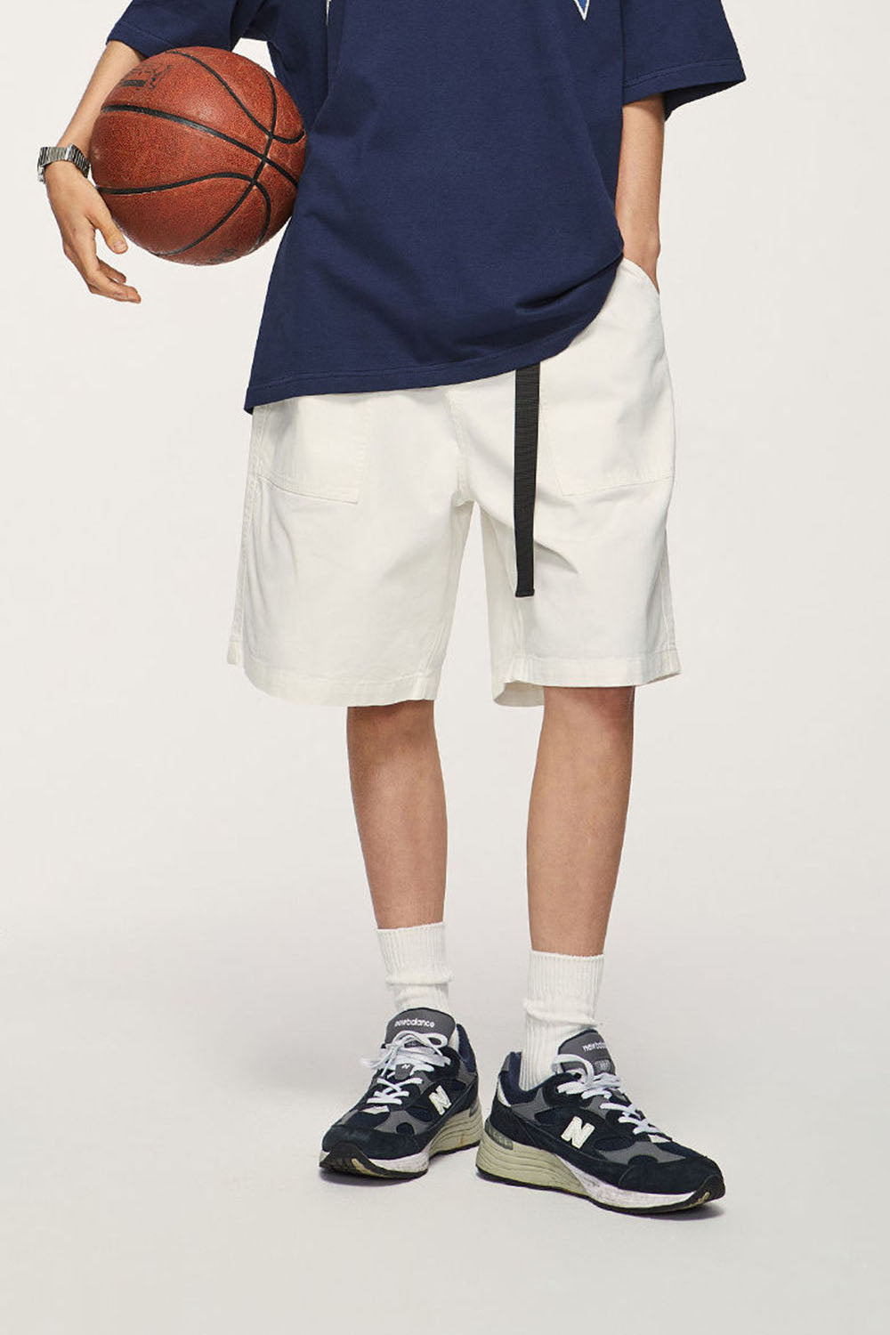 Wide-Leg Workwear Shorts