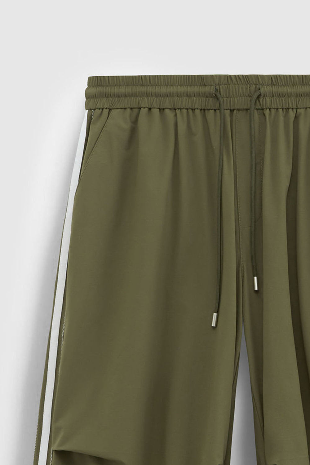 Retro Sporty Parachute Wide-Leg Pants