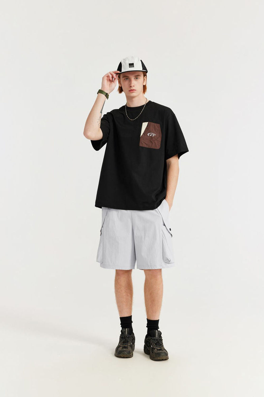 Men's Plaid Elastic Sports Shorts