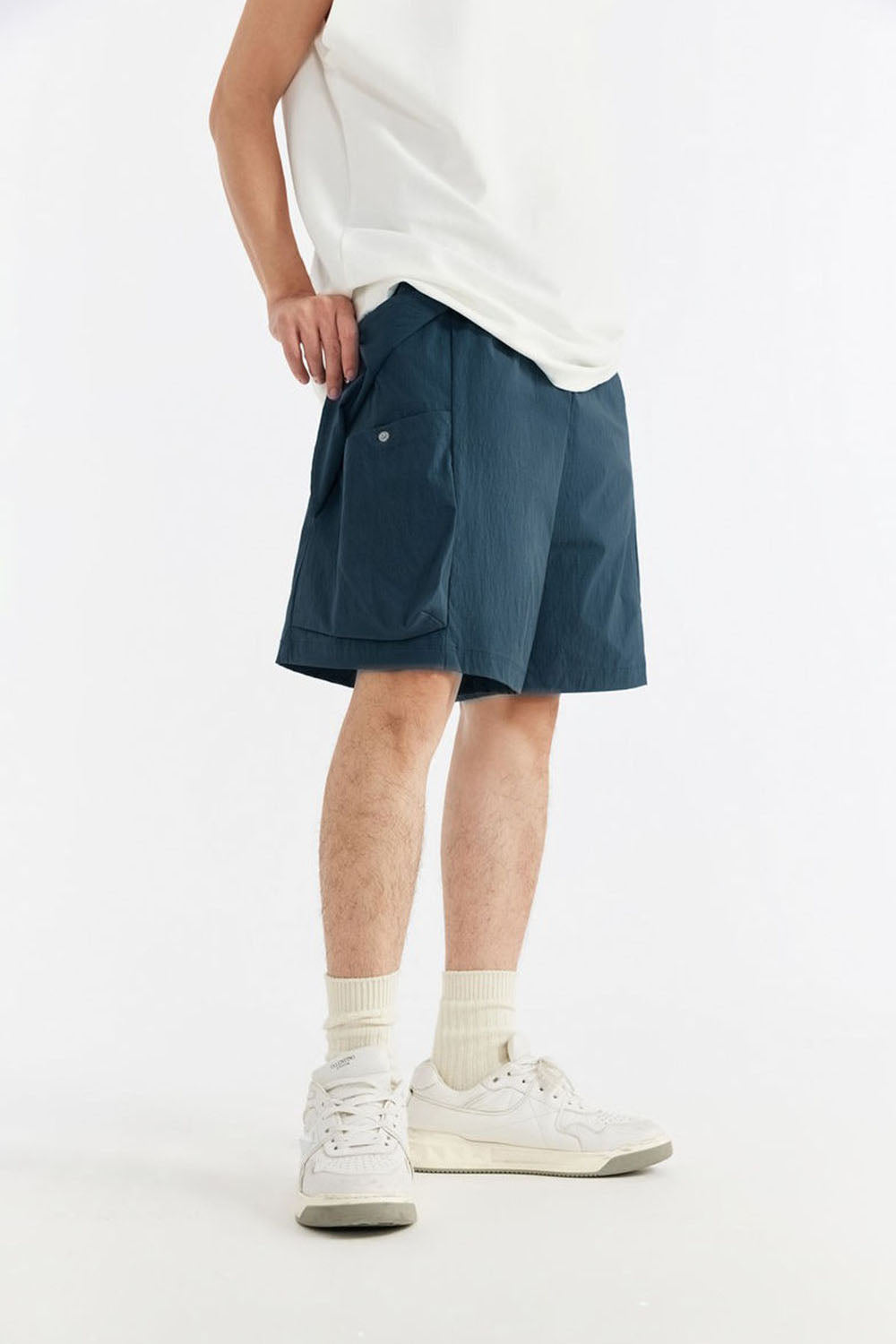 Men's Plaid Elastic Sports Shorts
