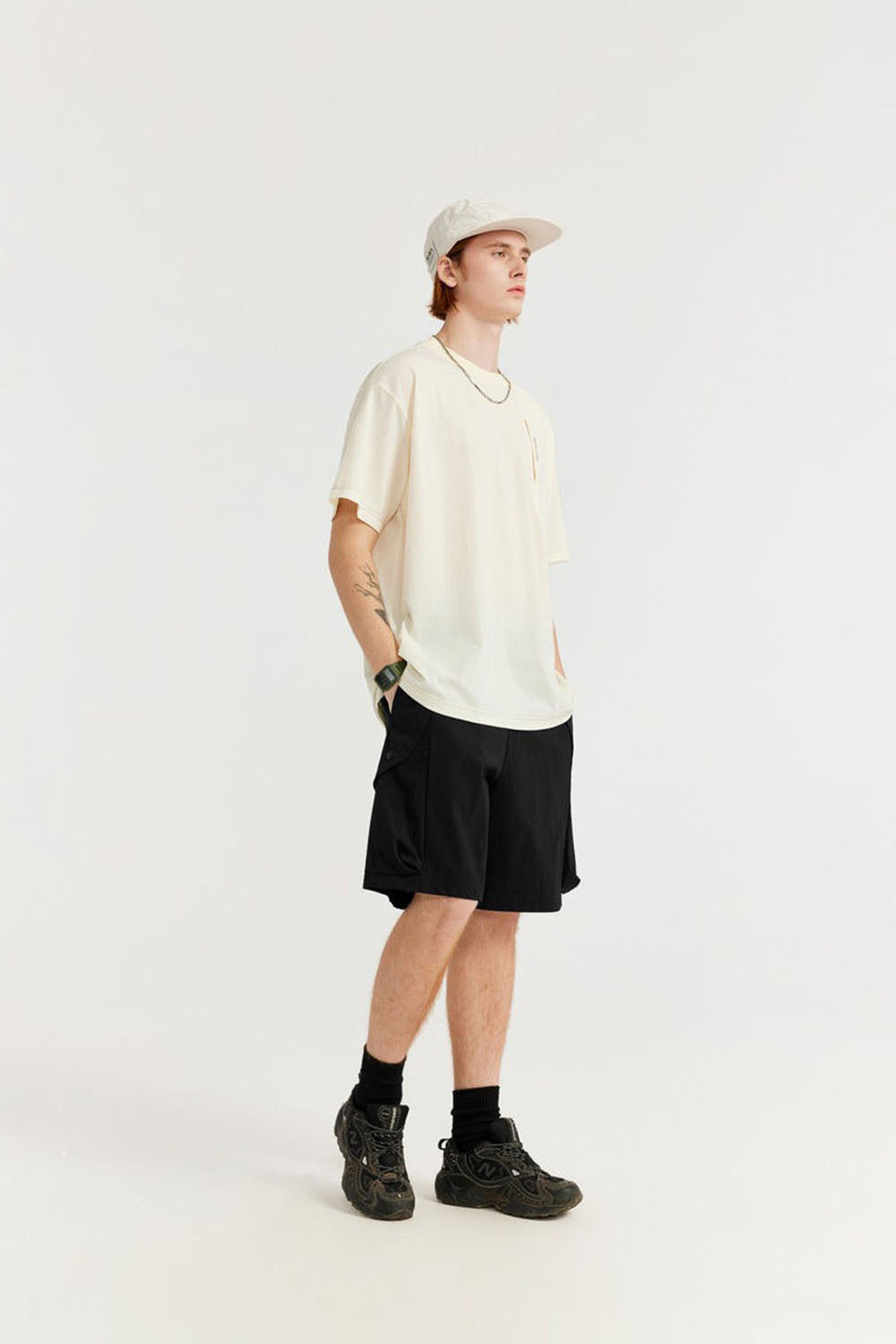 Men's Plaid Elastic Sports Shorts