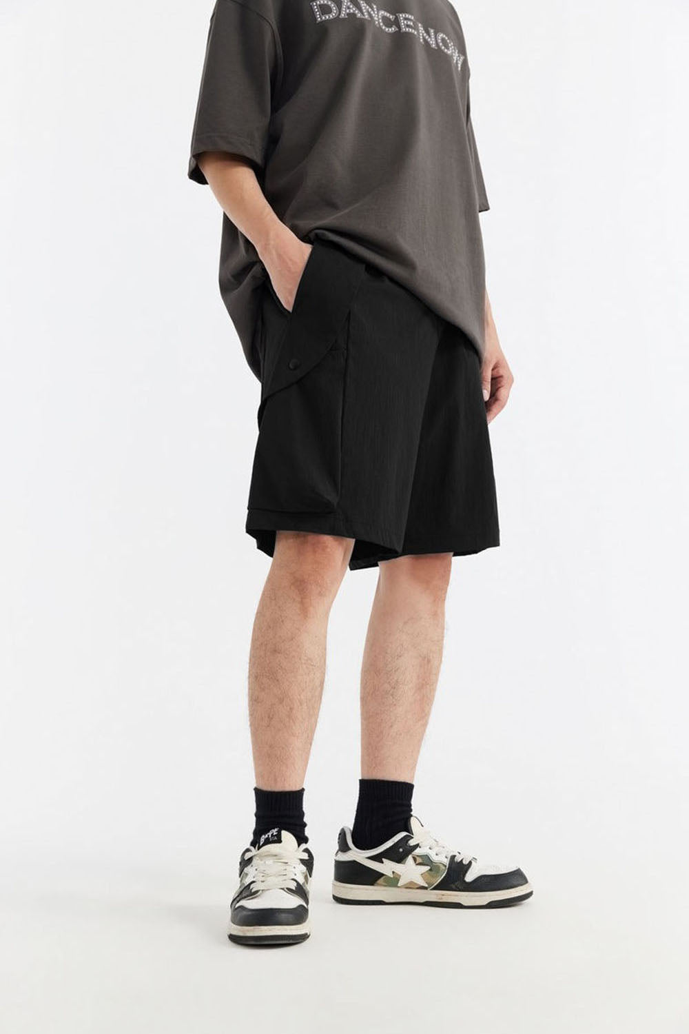 Men's Plaid Elastic Sports Shorts