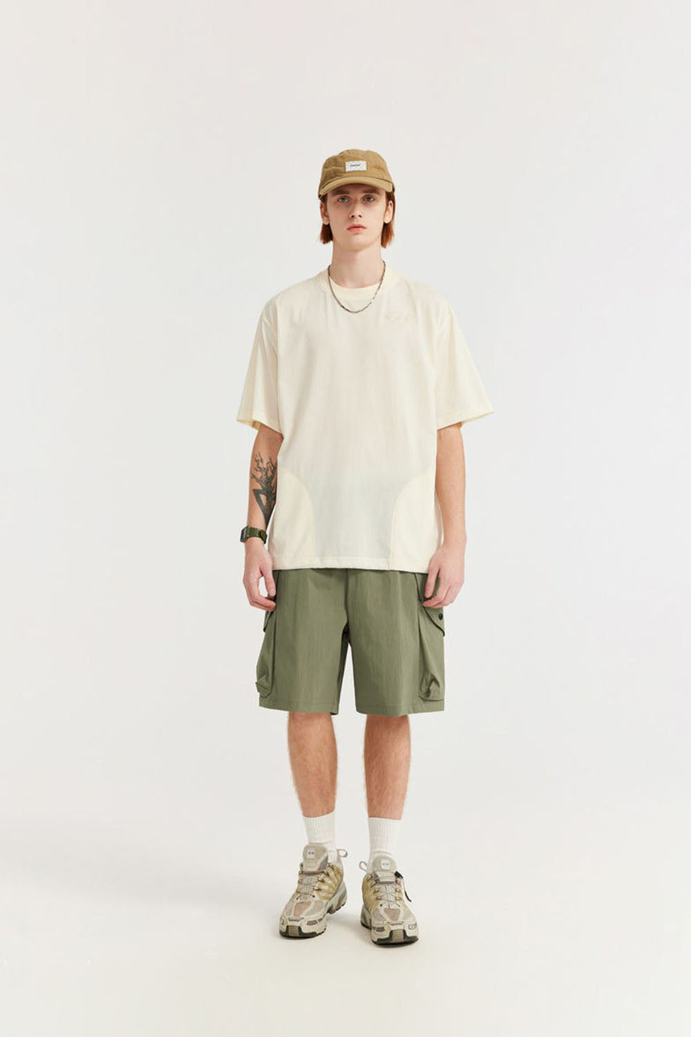 Men's Plaid Elastic Sports Shorts