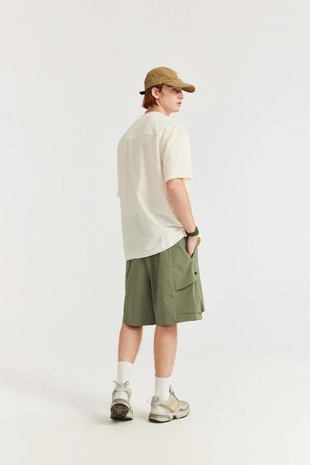 Men's Plaid Elastic Sports Shorts