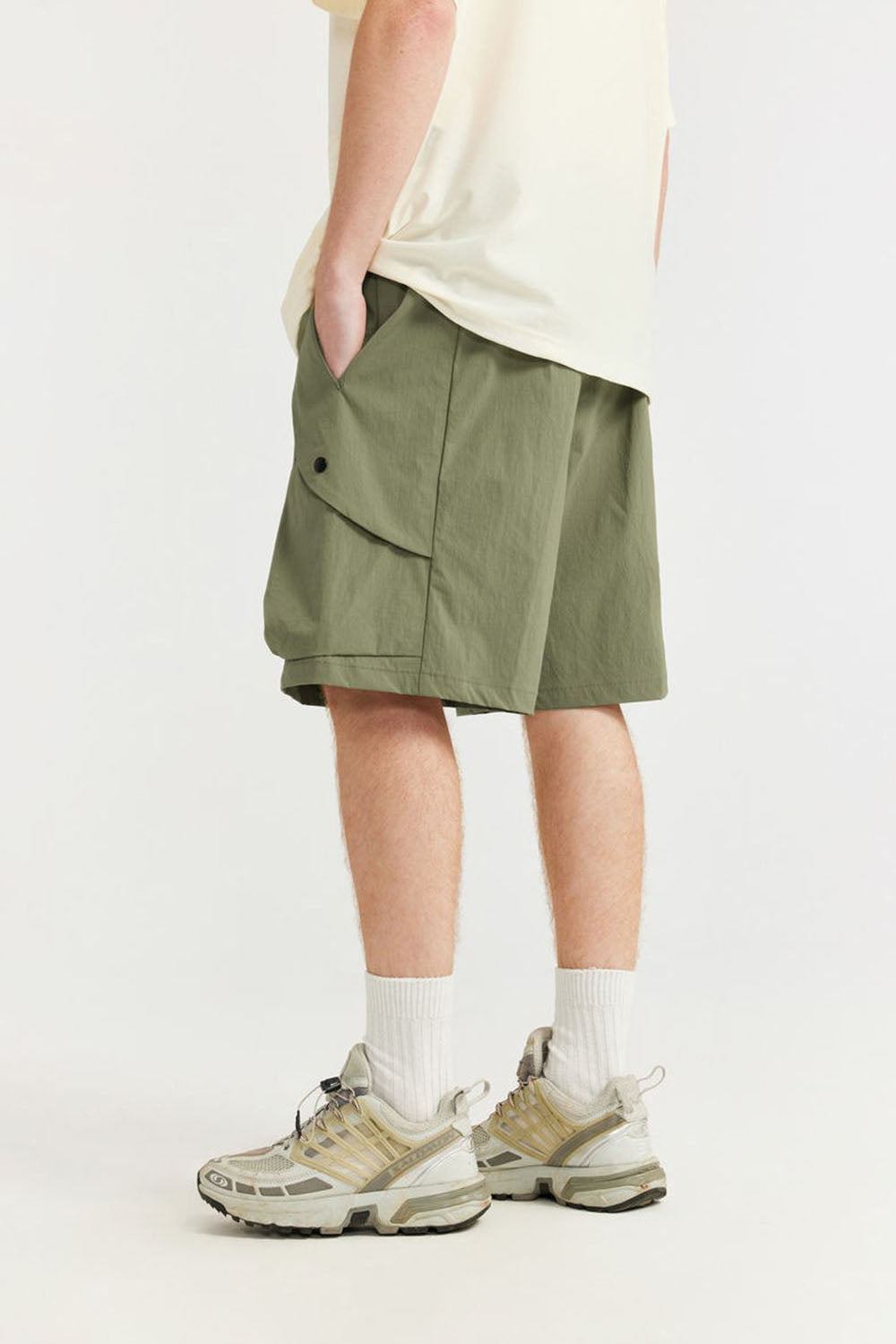 Men's Plaid Elastic Sports Shorts