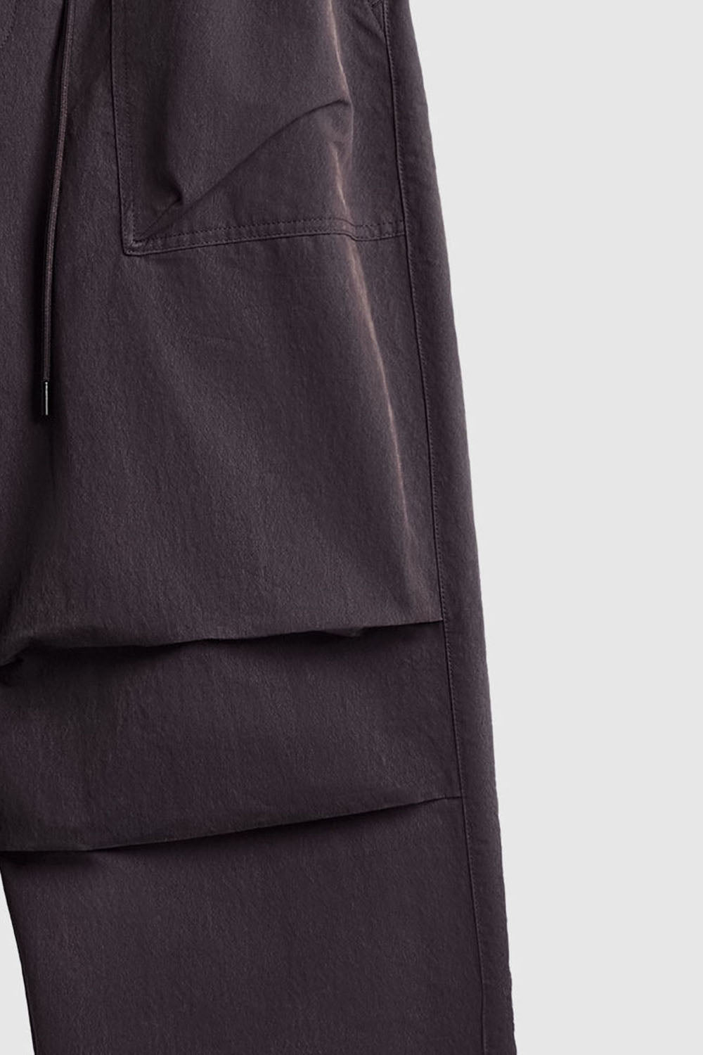 Men's Washed Parachute Pants with Multifunctional Pockets