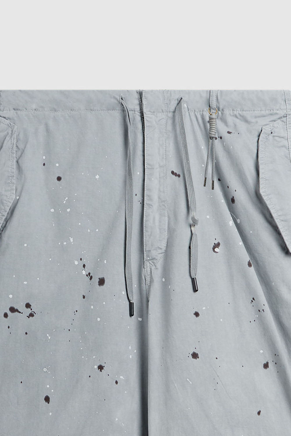 Men's Washed Ink-Splash Parachute Pants