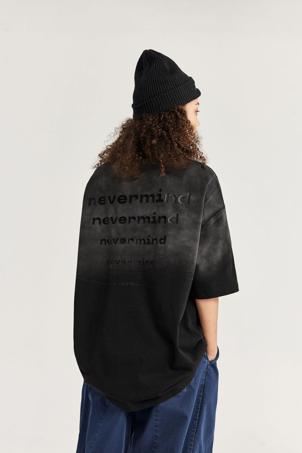 Vintage Gradient Wash Print Short Sleeve T-shirt