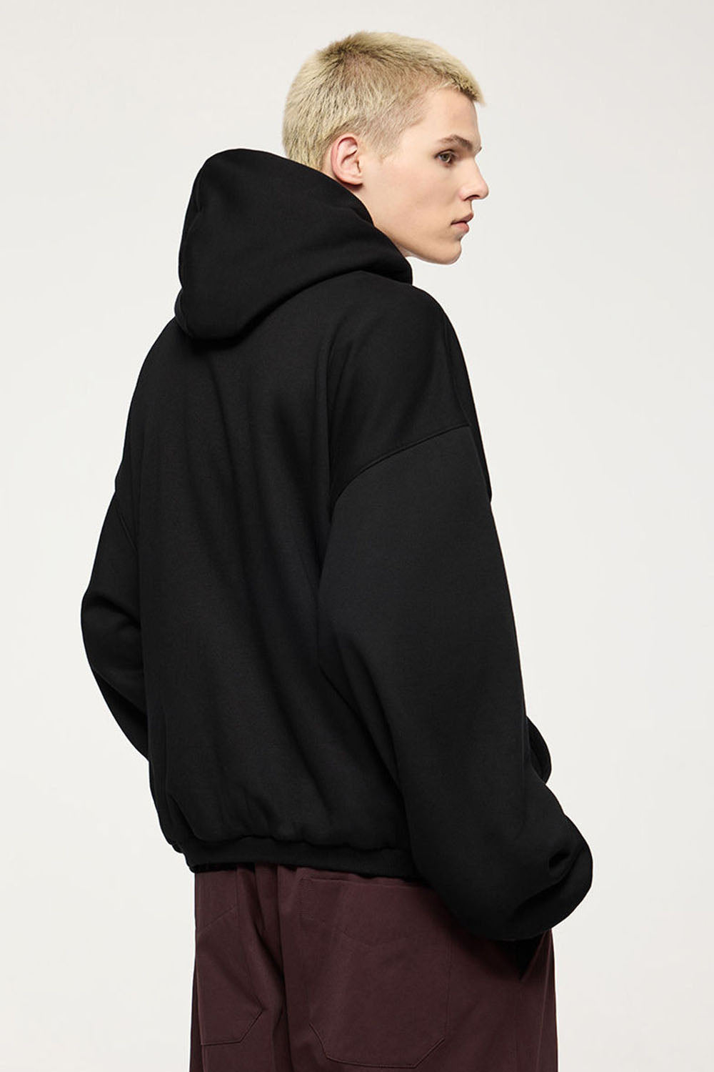 Men's Flame Pattern Fleece Printed Hoodie