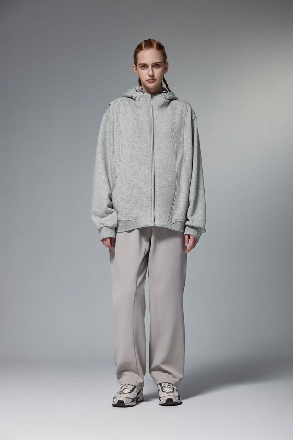 Men's 3D Panel Hooded Jacket in Loose Fit