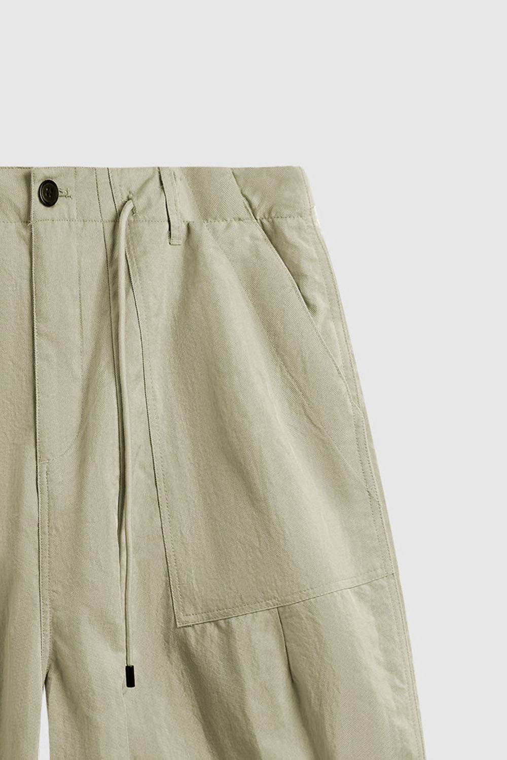 Wrinkled Outdoor Wide-Leg Shorts for Casual Wear
