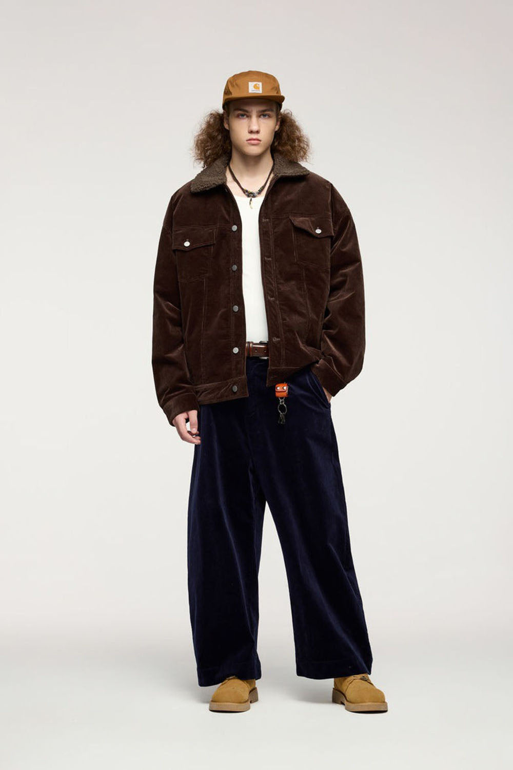 Men`s Casual Sherpa-Lined Corduroy Jacket