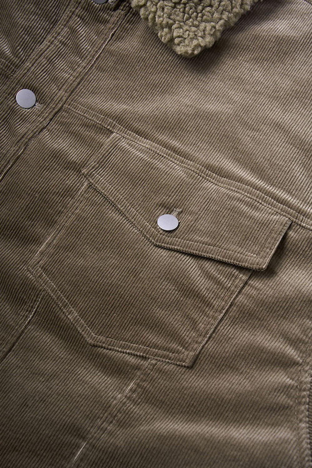 Men`s Casual Sherpa-Lined Corduroy Jacket