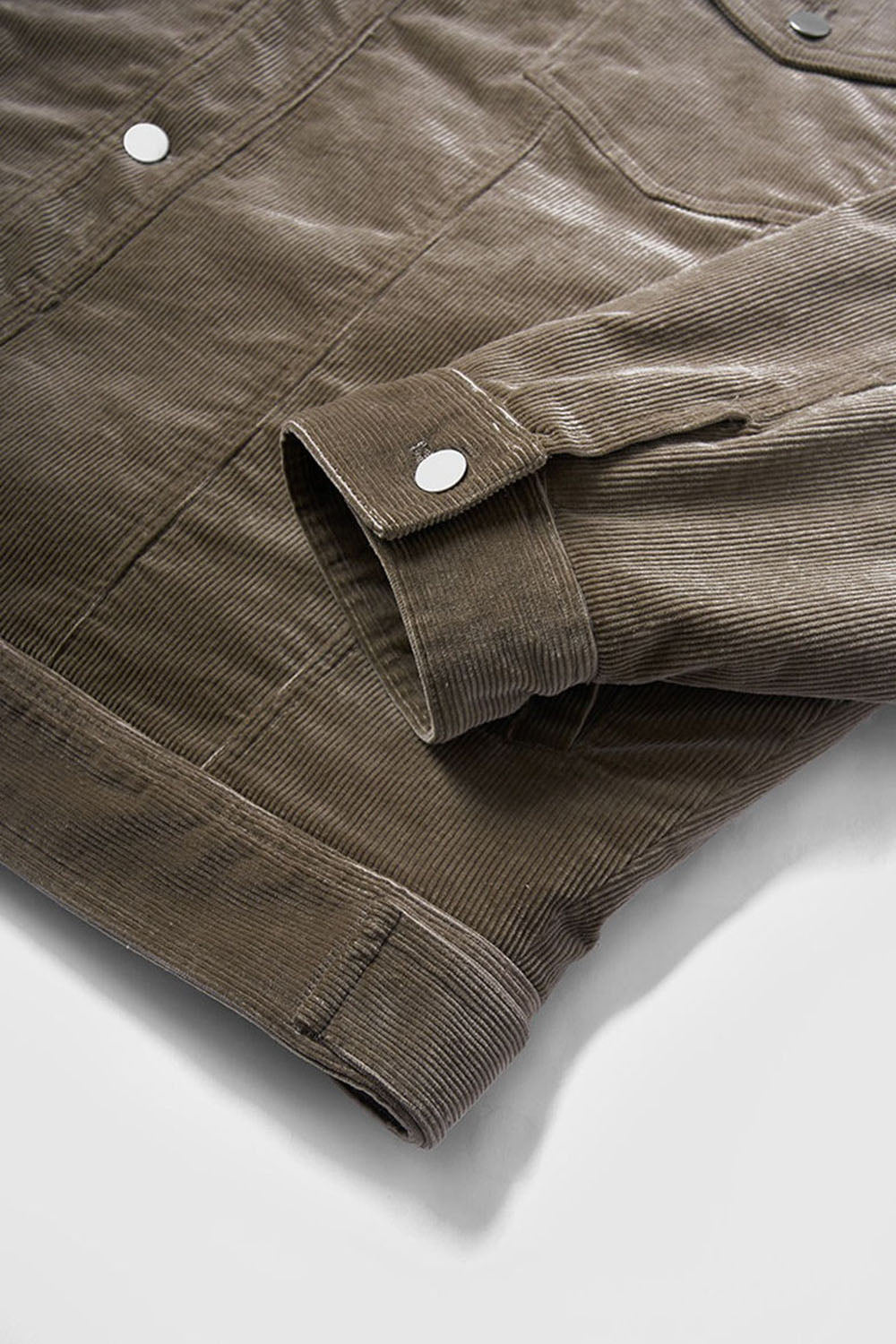 Men`s Casual Sherpa-Lined Corduroy Jacket