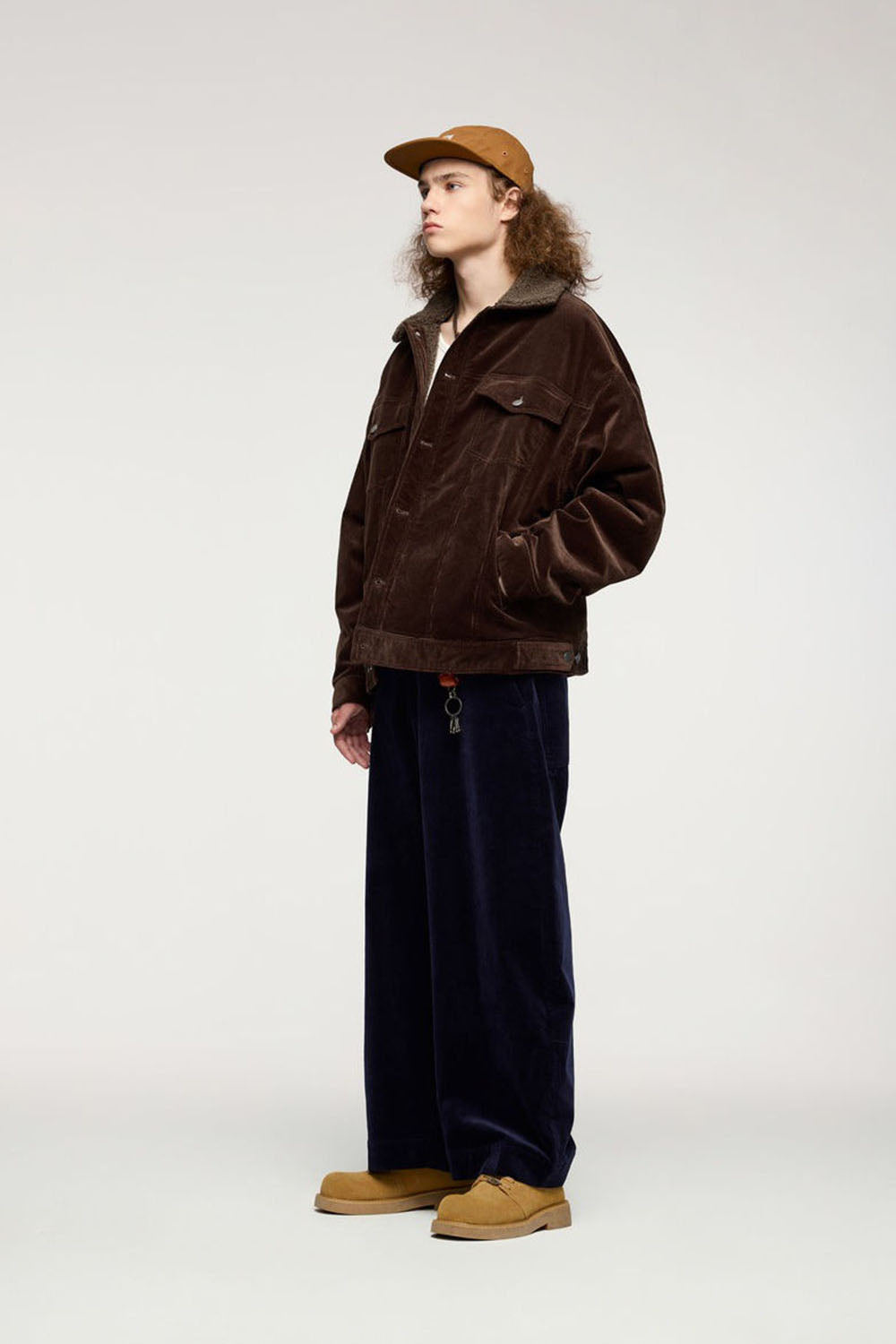 Men`s Casual Sherpa-Lined Corduroy Jacket