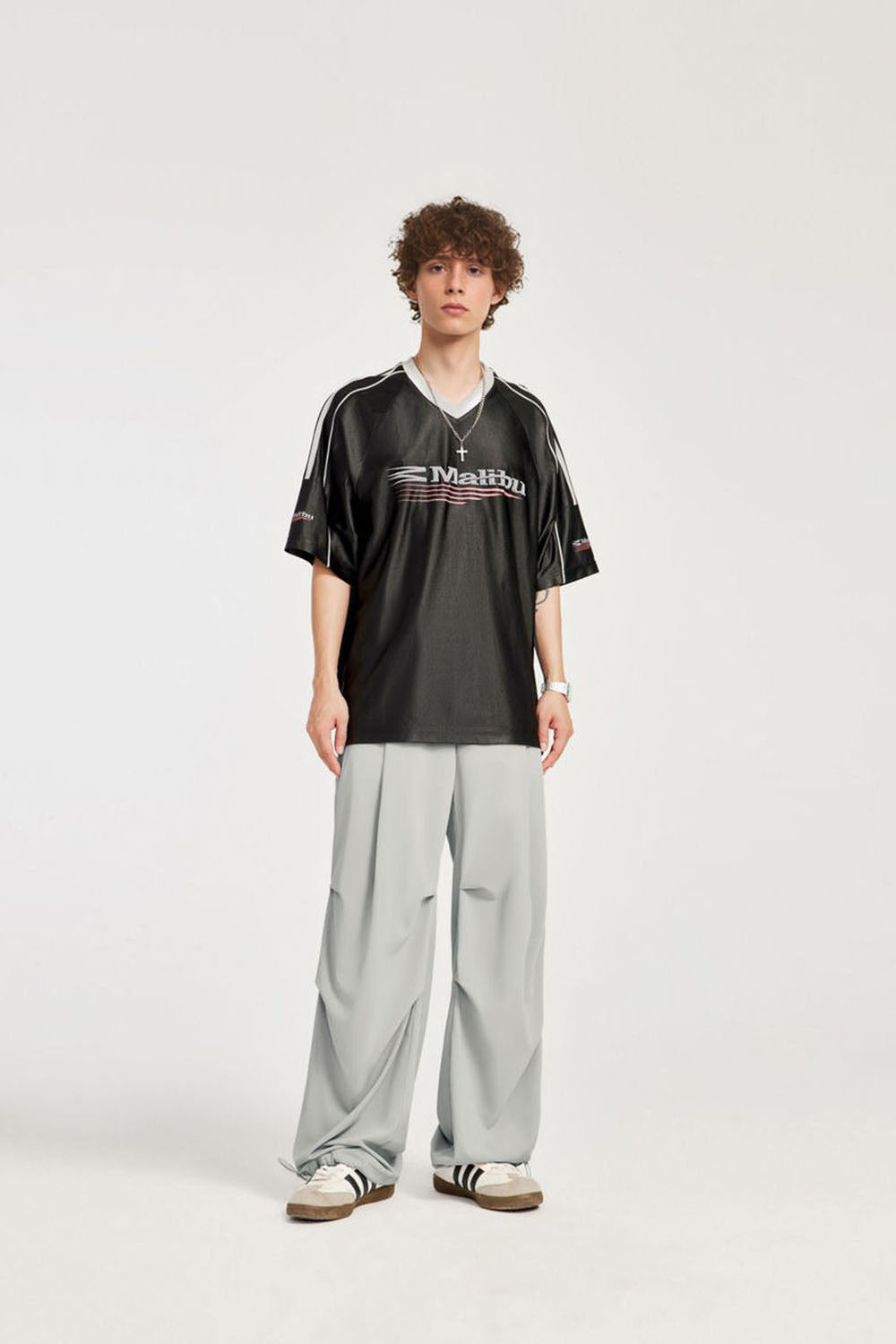 Cool Sensation Wide-Leg Casual Pants