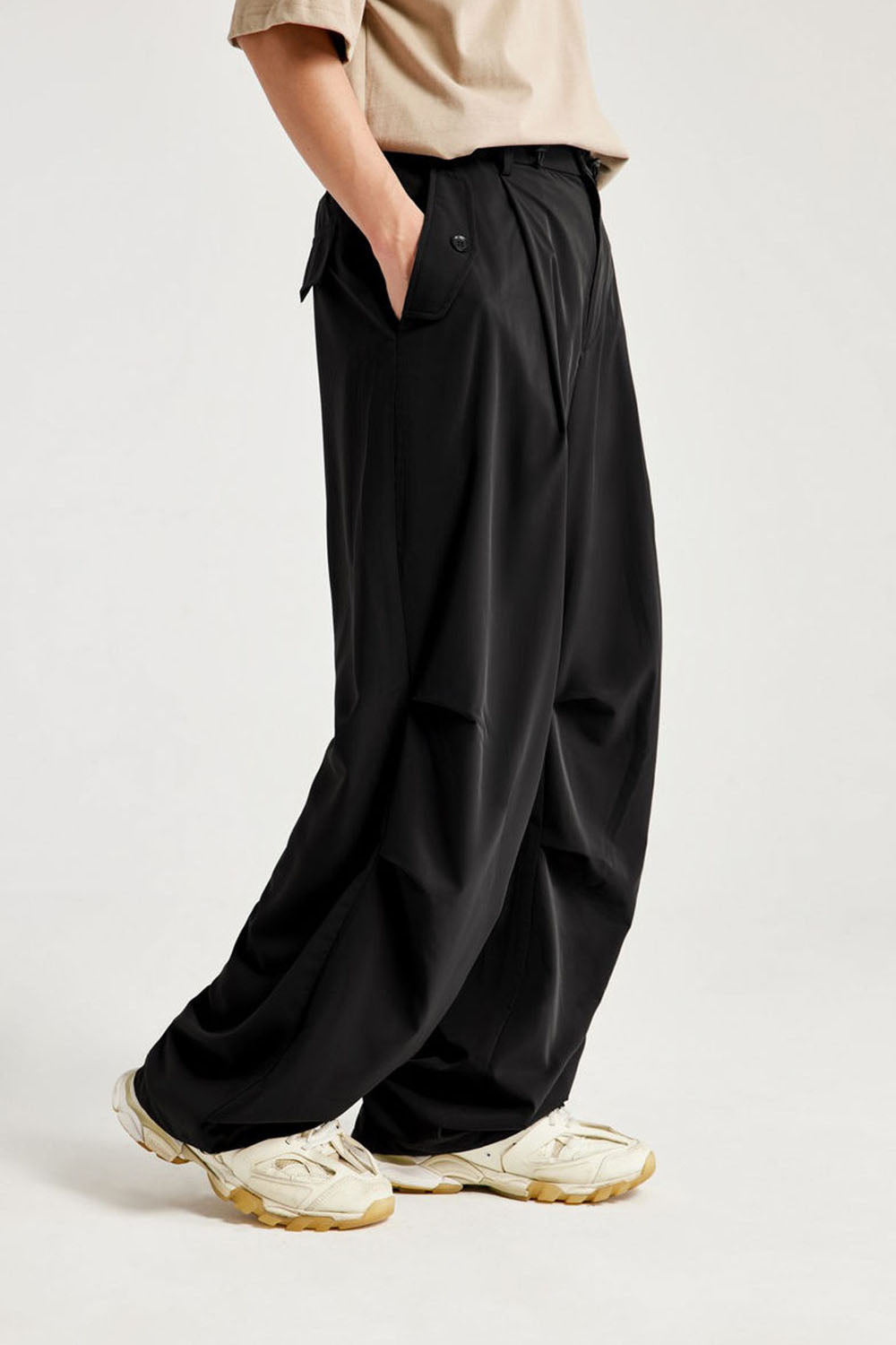 Cool Sensation Wide-Leg Casual Pants