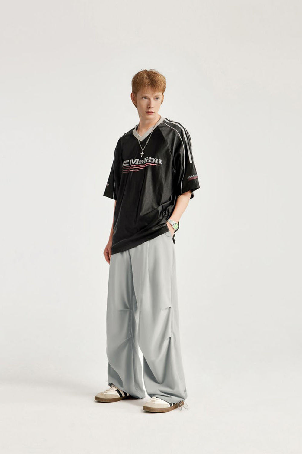 Cool Sensation Wide-Leg Casual Pants
