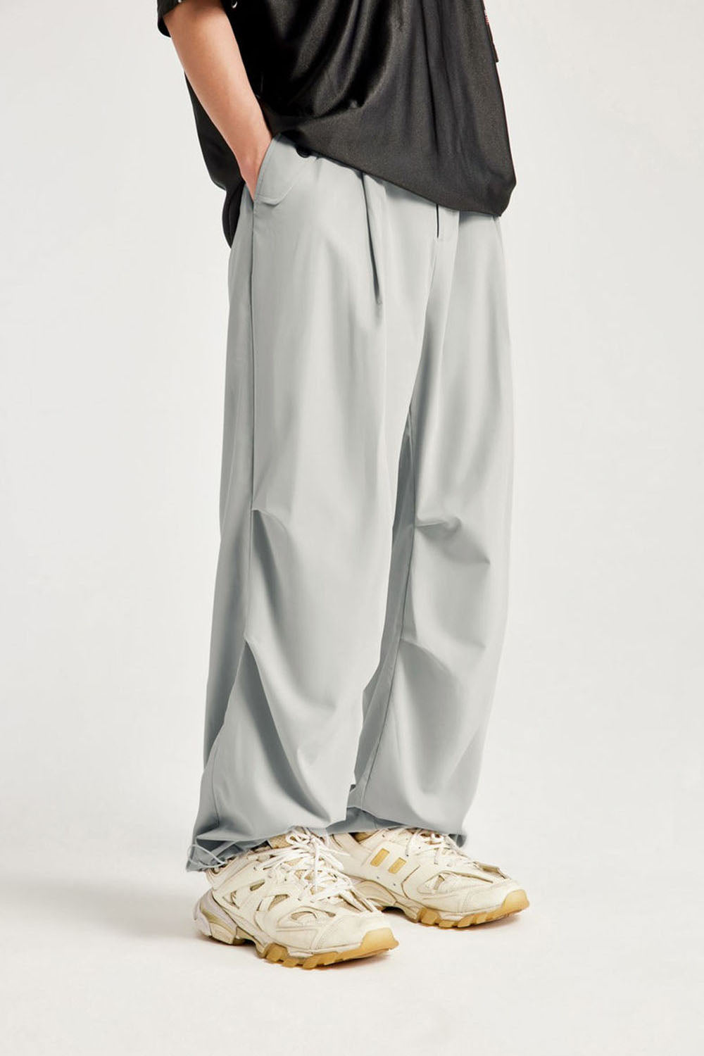 Cool Sensation Wide-Leg Casual Pants