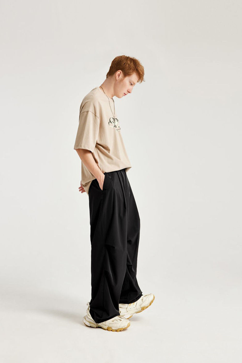 Cool Sensation Wide-Leg Casual Pants