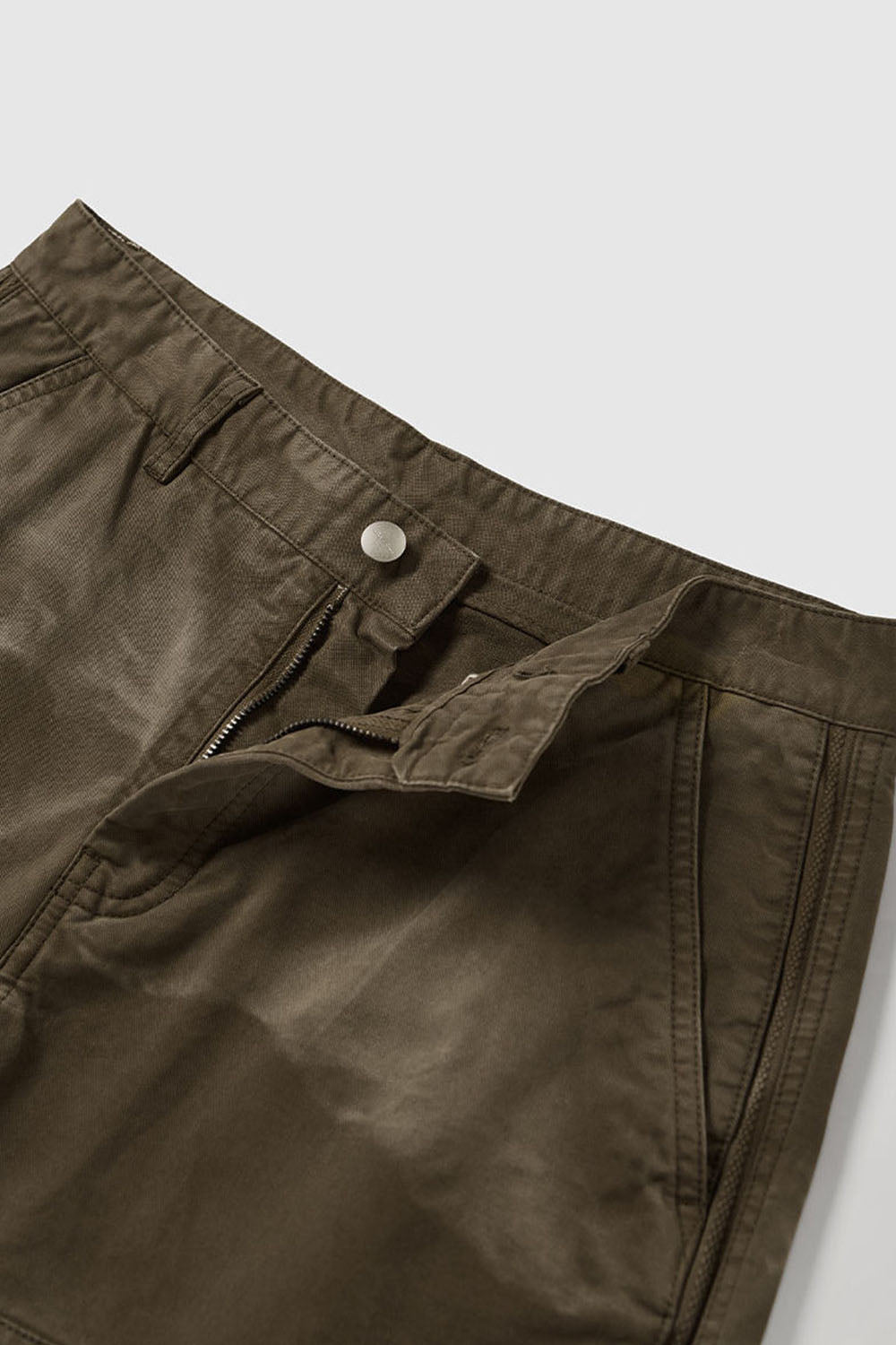 Street Vintage Washed Logger Pants Straight Loose Casual Trousers