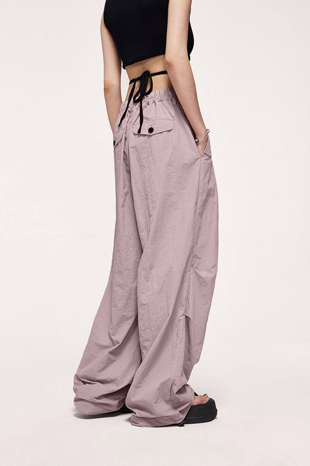 Street Loose Vintage Paratrooper Pants Unisex Wide Leg Casual Straight-Leg Trousers