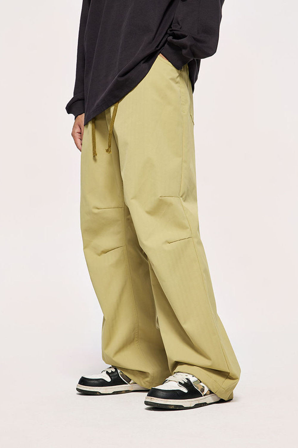 Street Classic Elastic Twill Paratrooper Pants Straight Leg Workwear