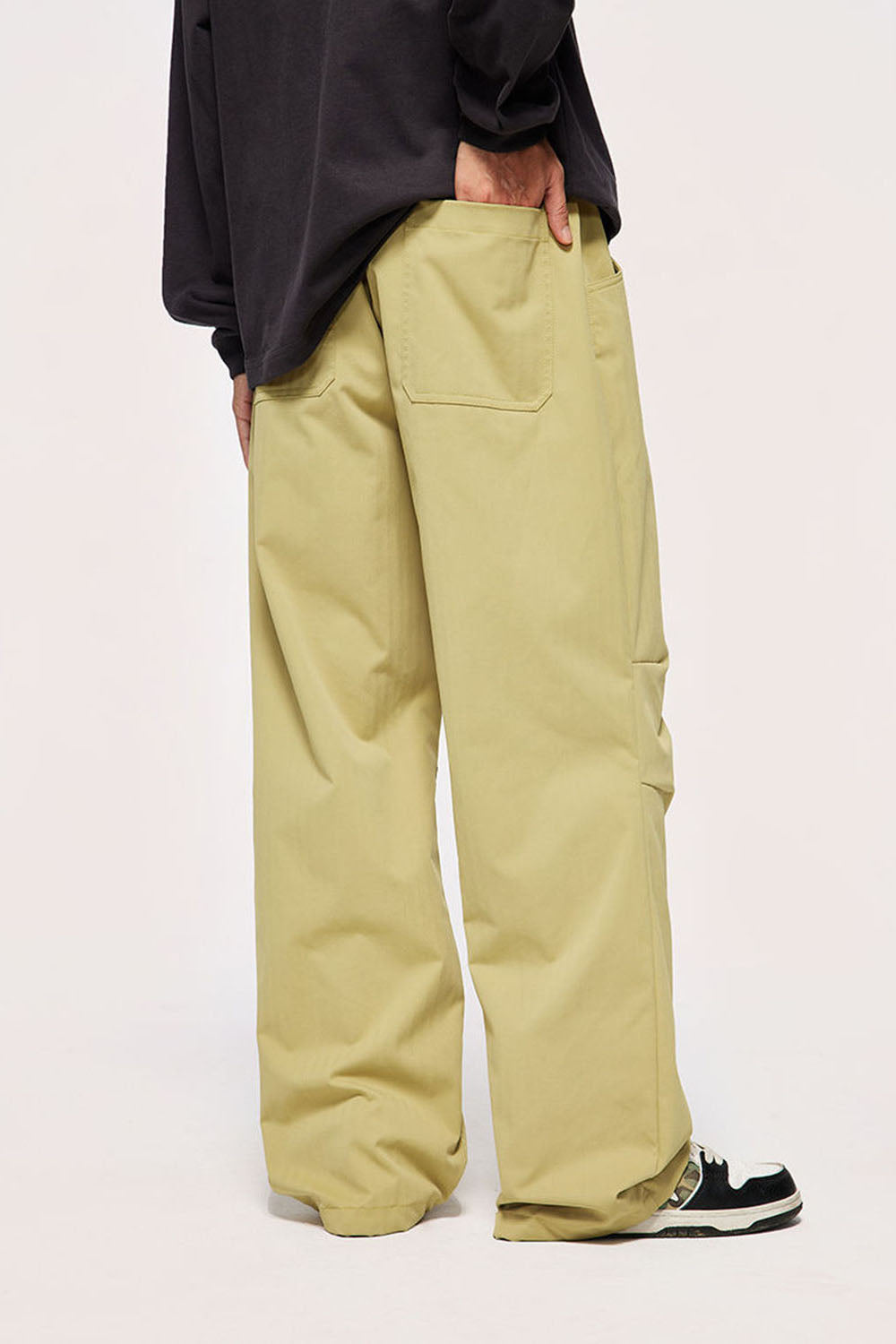 Street Classic Elastic Twill Paratrooper Pants Straight Leg Workwear
