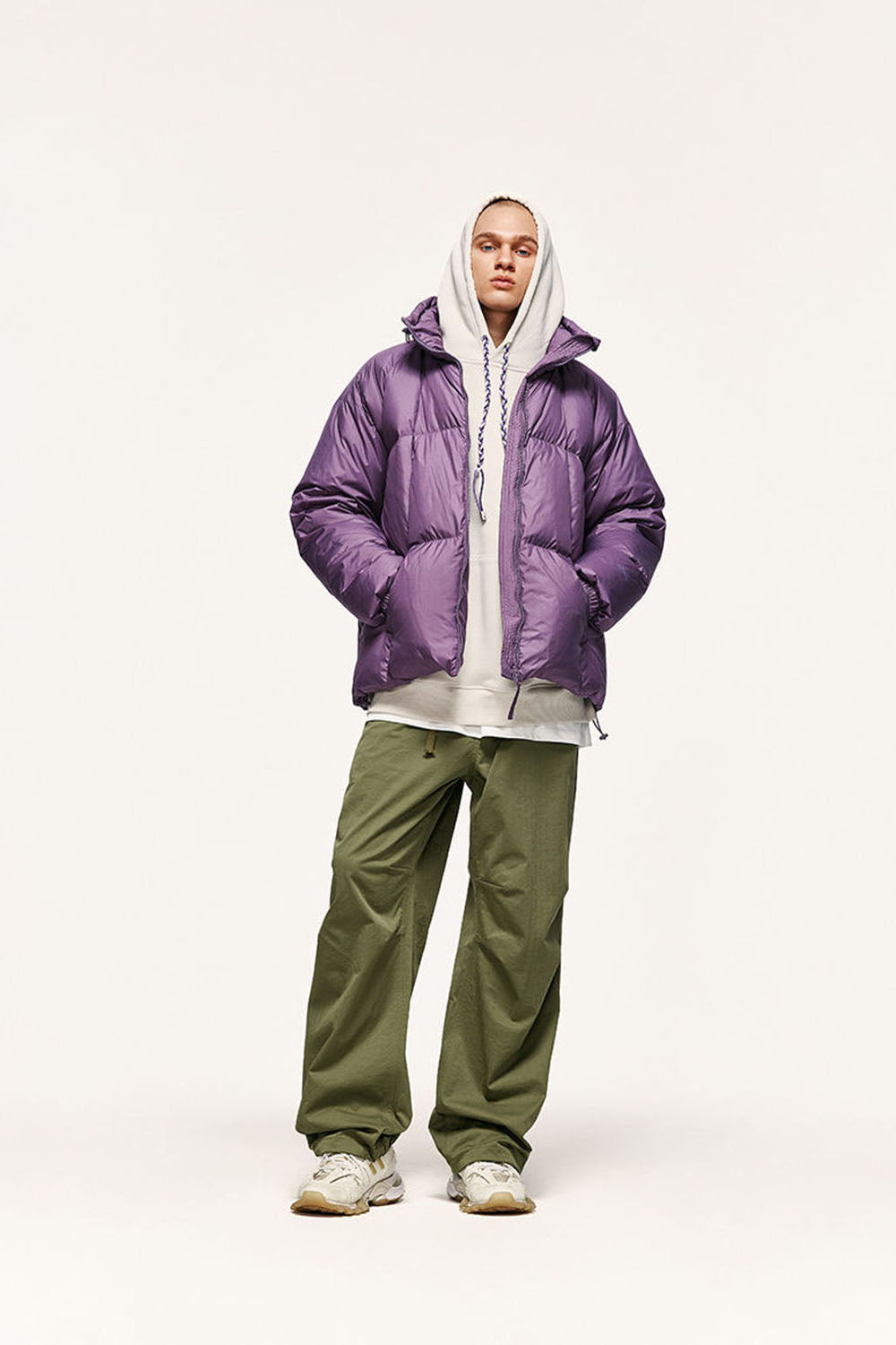 Street Classic Elastic Twill Paratrooper Pants Straight Leg Workwear