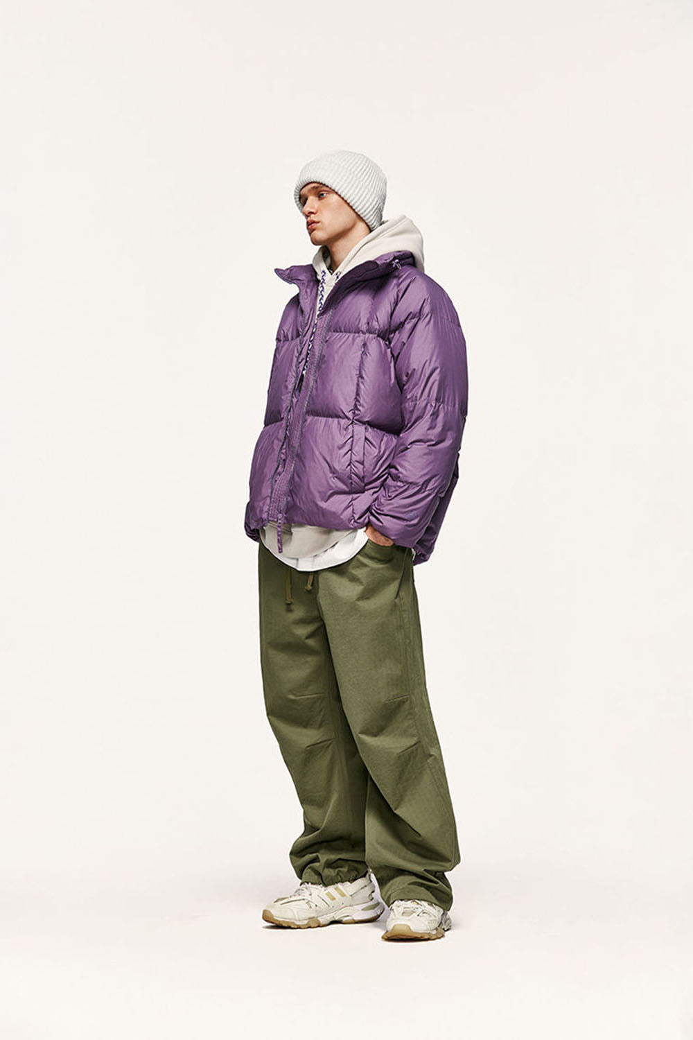 Street Classic Elastic Twill Paratrooper Pants Straight Leg Workwear