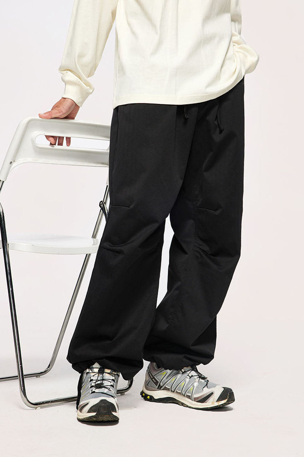 Street Classic Elastic Twill Paratrooper Pants Straight Leg Workwear