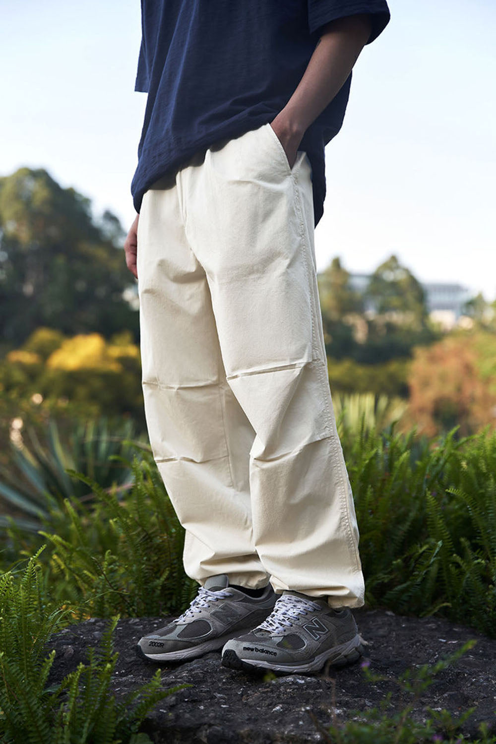 Parachute Utility Tapered Pants with Streetwear Straight Loose Fit