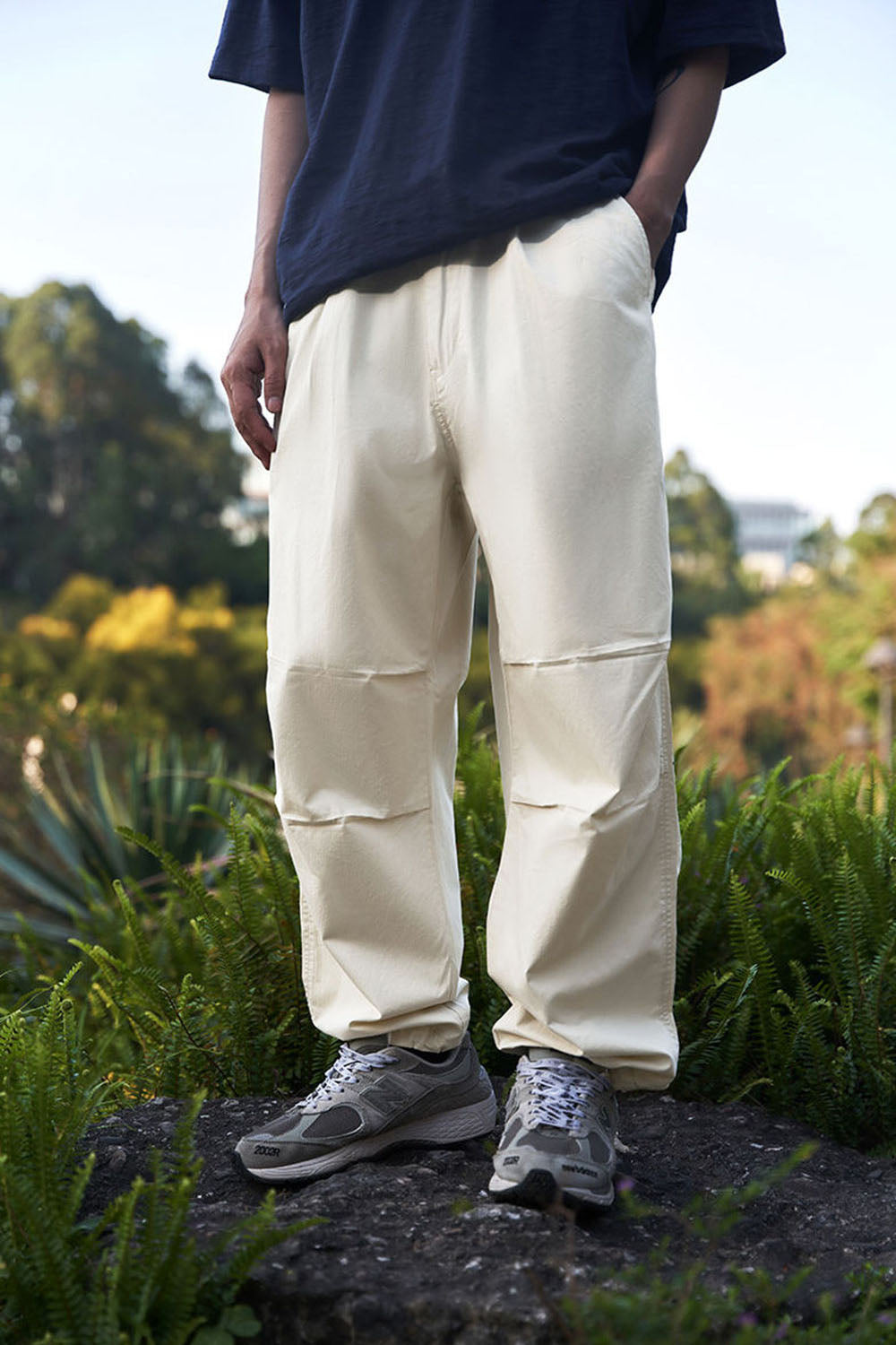 Parachute Utility Tapered Pants with Streetwear Straight Loose Fit