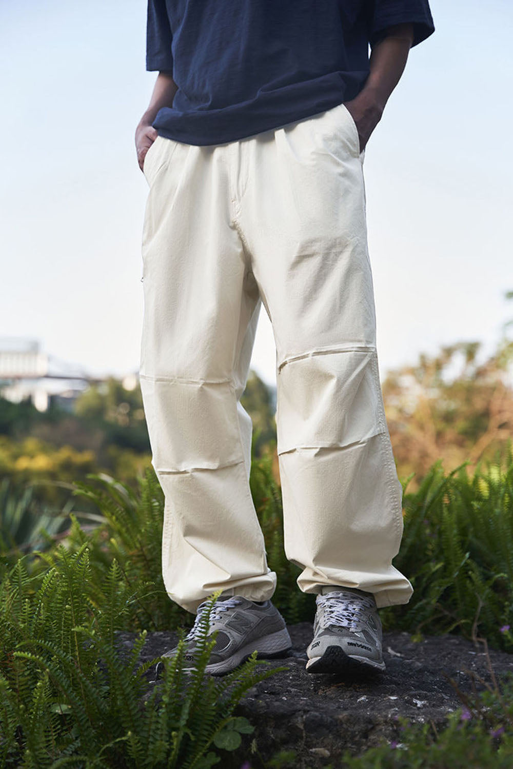 Parachute Utility Tapered Pants with Streetwear Straight Loose Fit