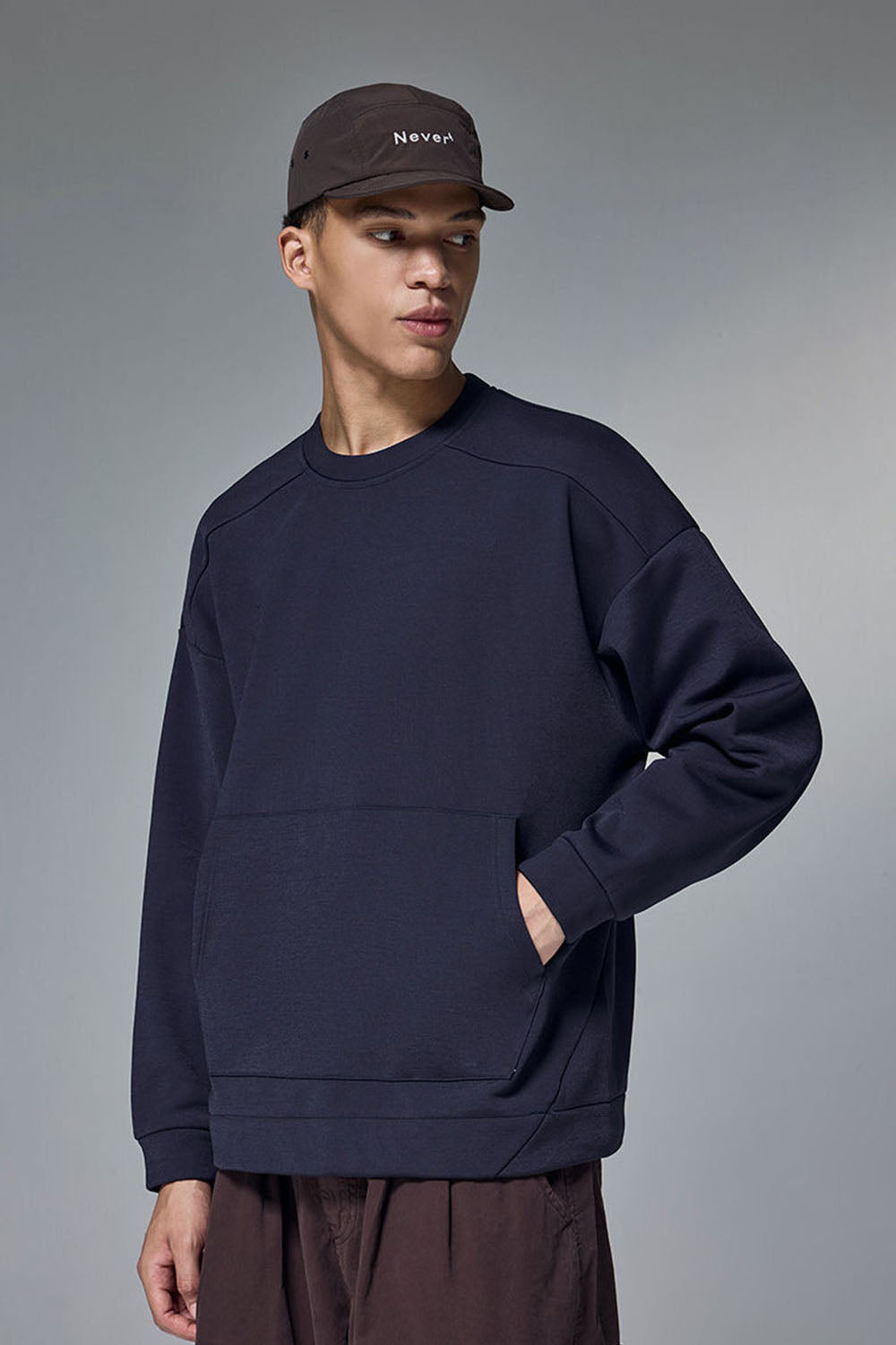 410g Hydrogen Multi-Stretch Round Neck Fleece Sweatshirt for Light Outdoor and Cycling