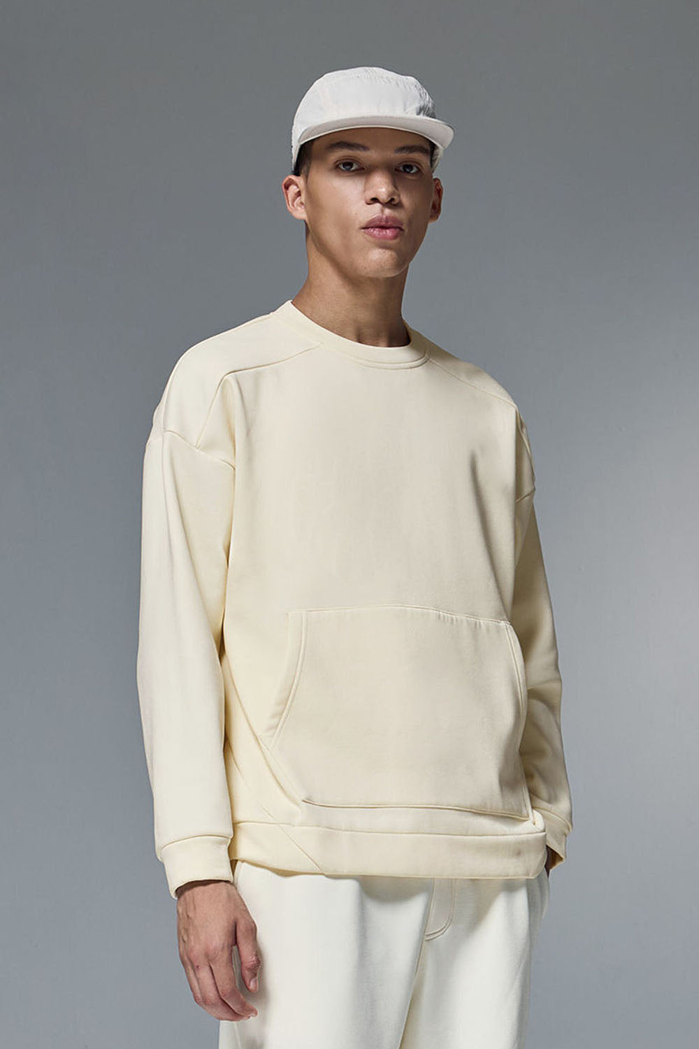 410g Hydrogen Multi-Stretch Round Neck Fleece Sweatshirt for Light Outdoor and Cycling