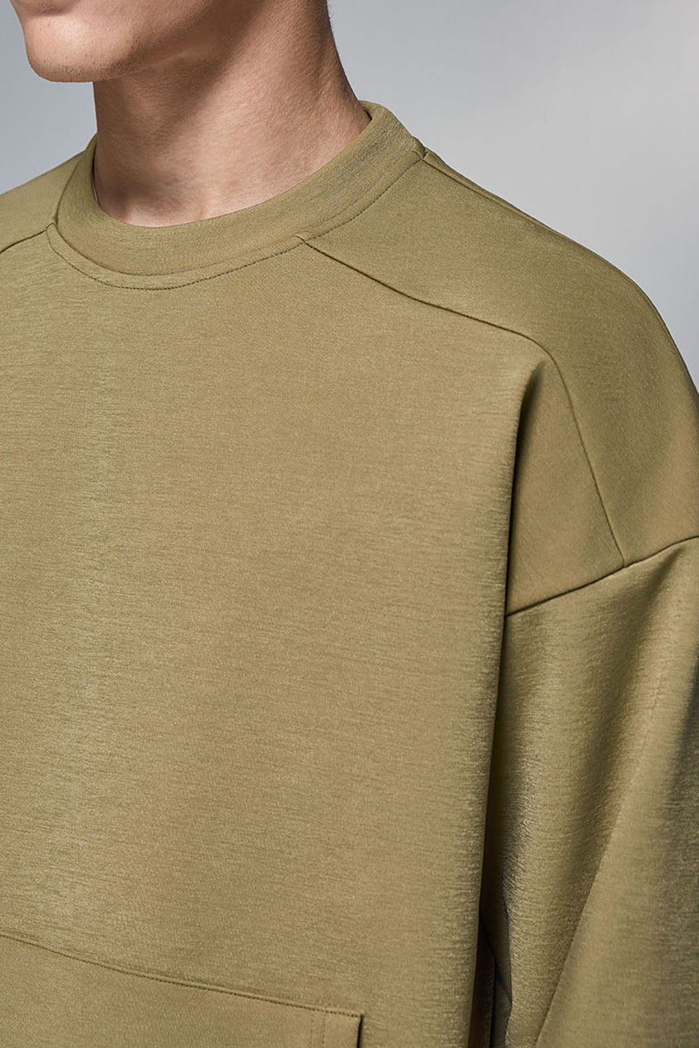 410g Hydrogen Multi-Stretch Round Neck Fleece Sweatshirt for Light Outdoor and Cycling