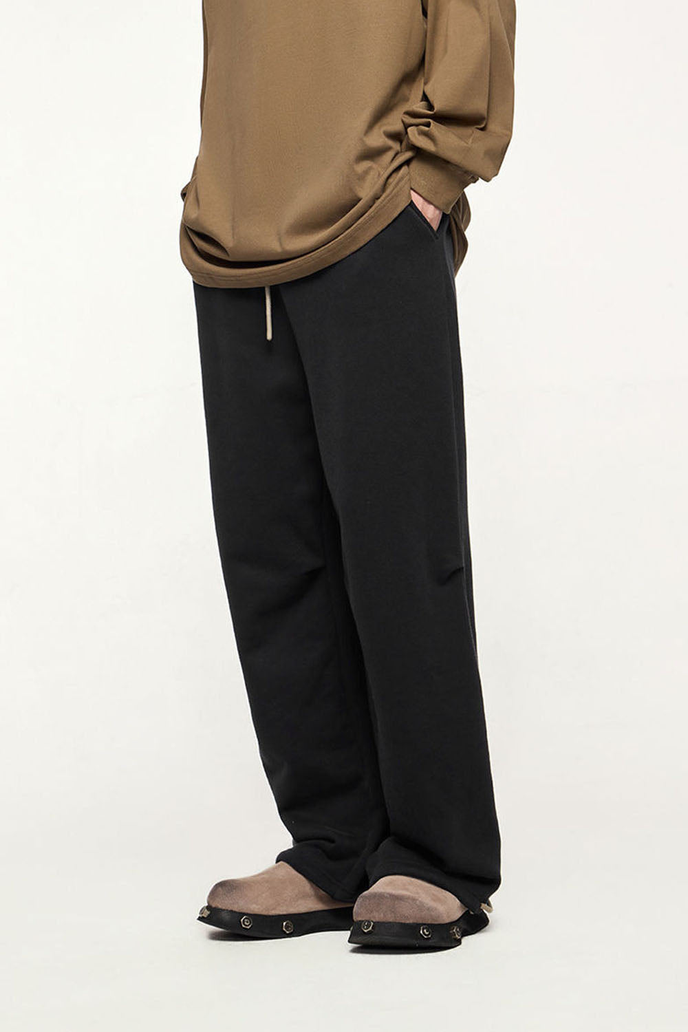 Straight-Leg Fleece Track Pants, 365g: Comfort for Sport and Leisure